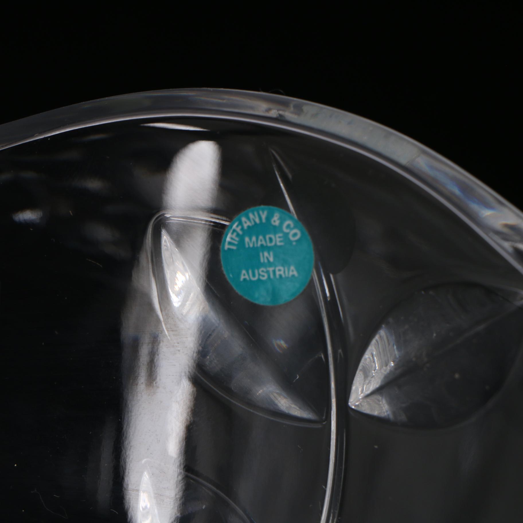 Riedel for Tiffany & Co. Crystal Vining Floral Bowl