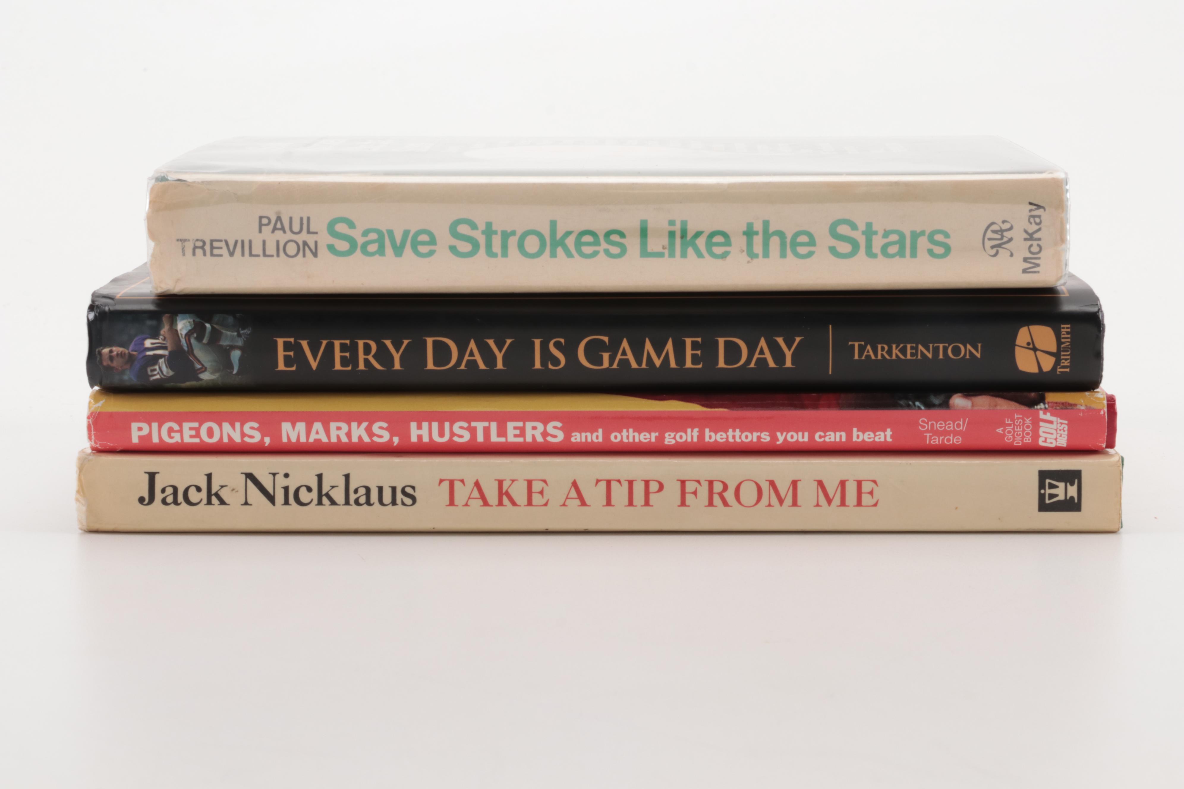 Signed "Every Day is Game Day" and More Golf and Football Books