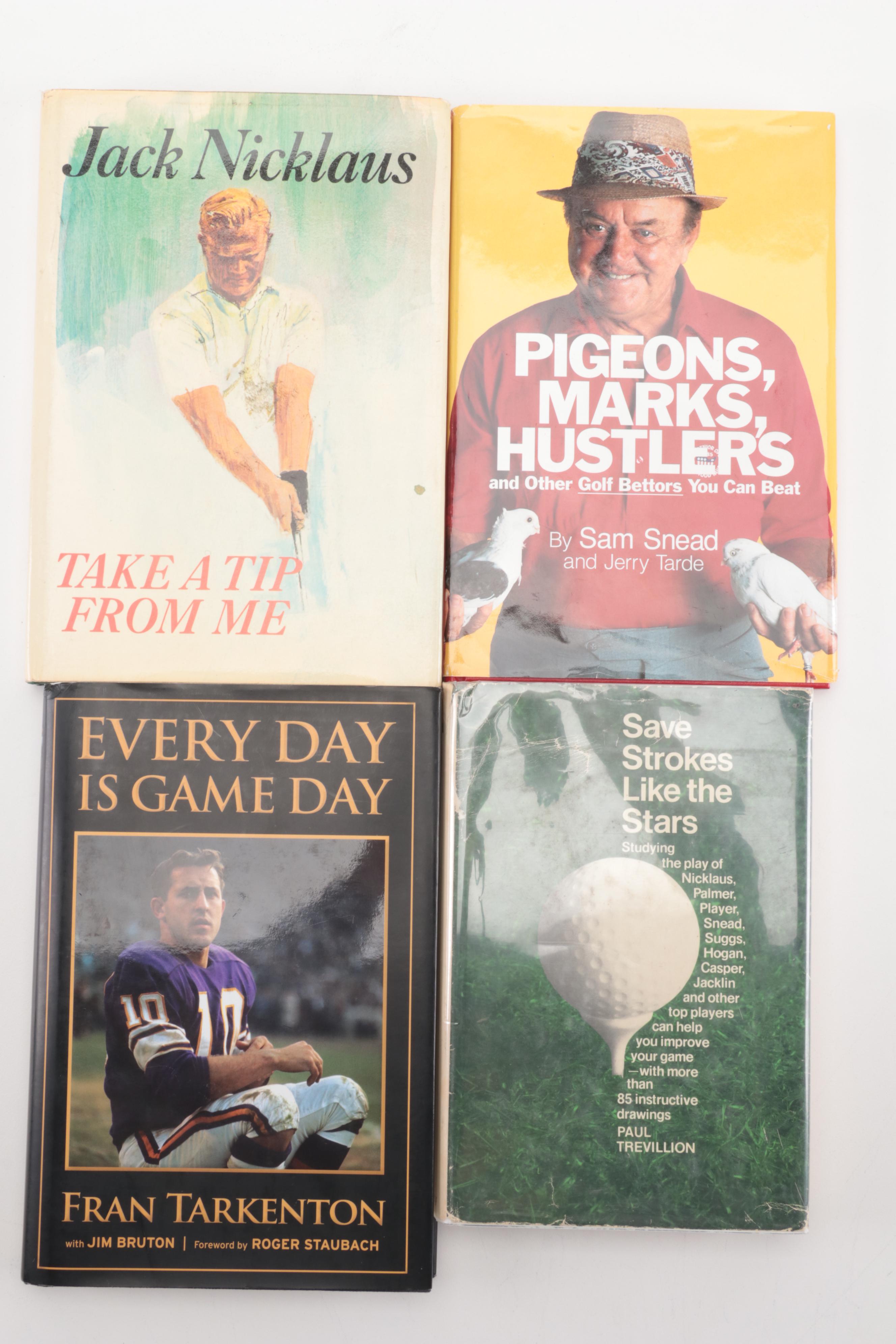 Signed "Every Day is Game Day" and More Golf and Football Books