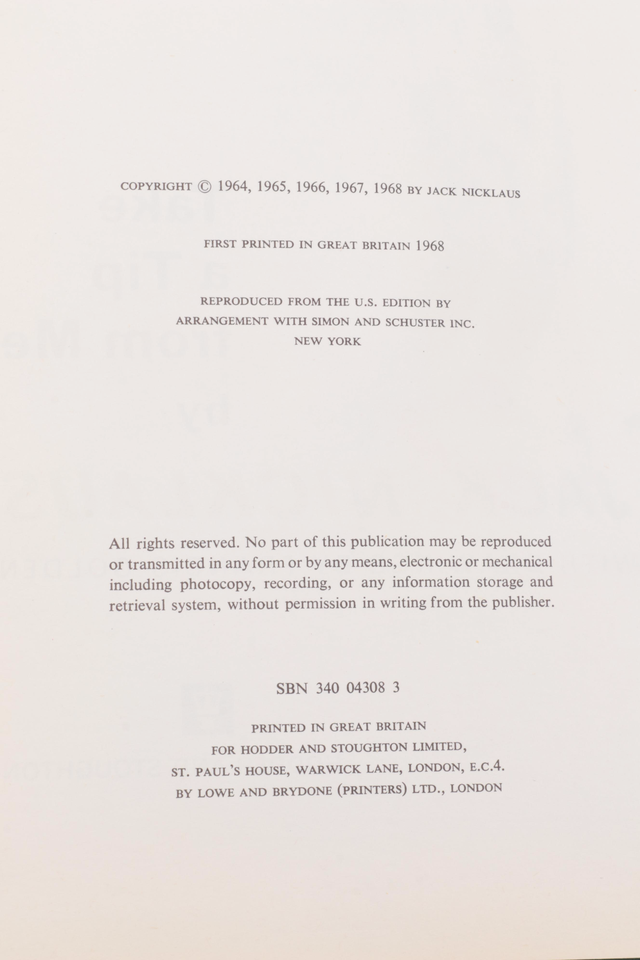 Signed "Every Day is Game Day" and More Golf and Football Books