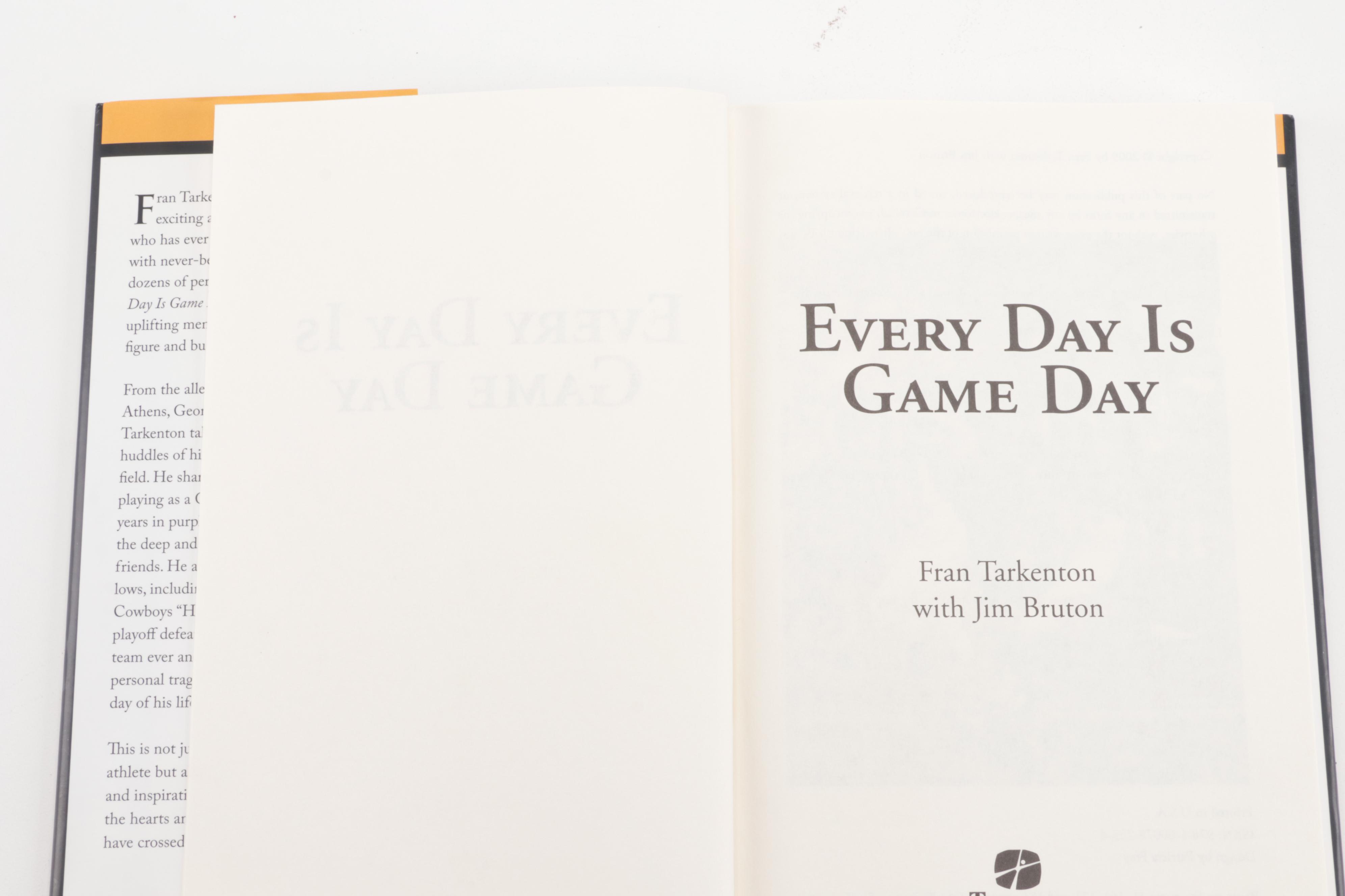 Signed "Every Day is Game Day" and More Golf and Football Books
