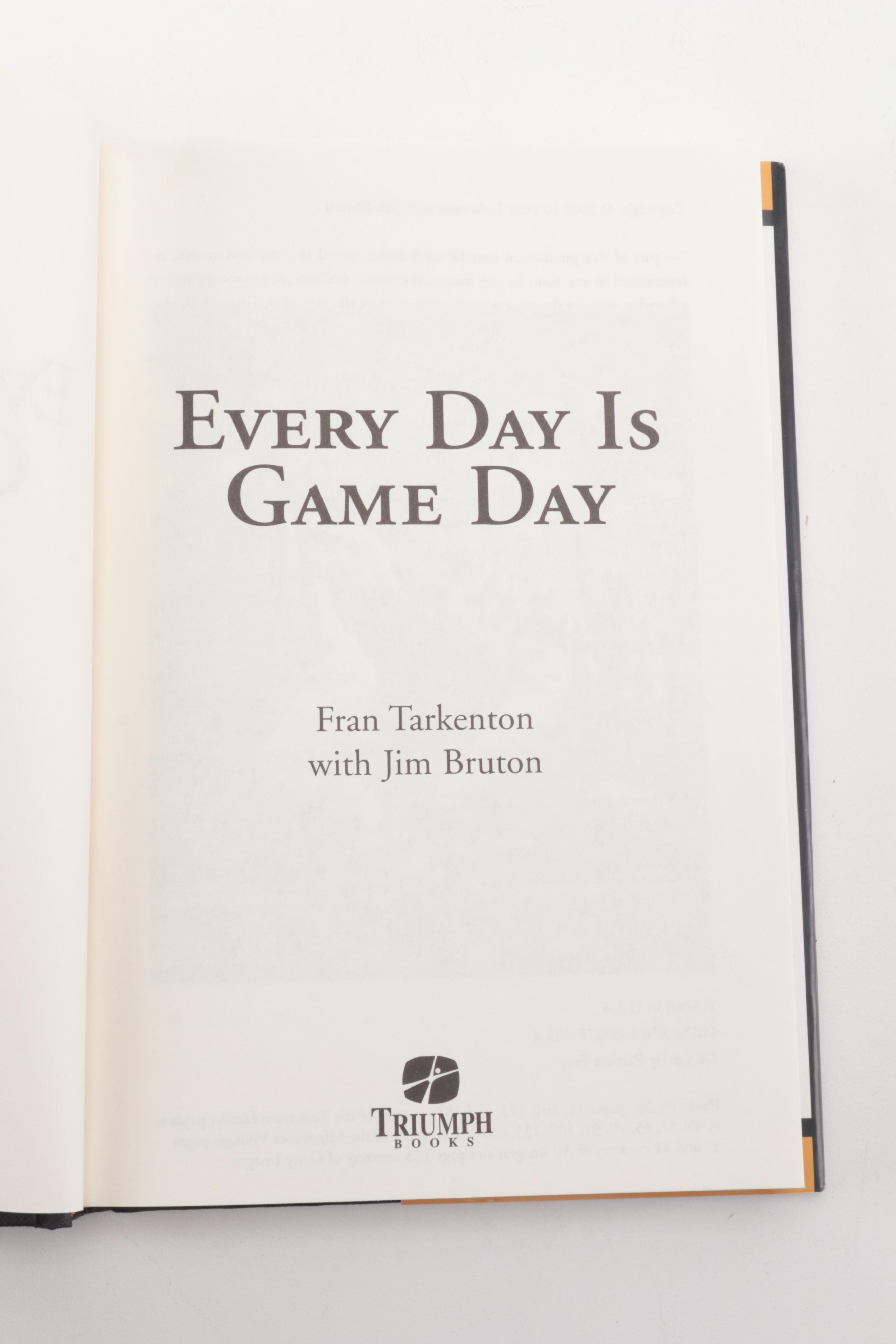 Signed "Every Day is Game Day" and More Golf and Football Books