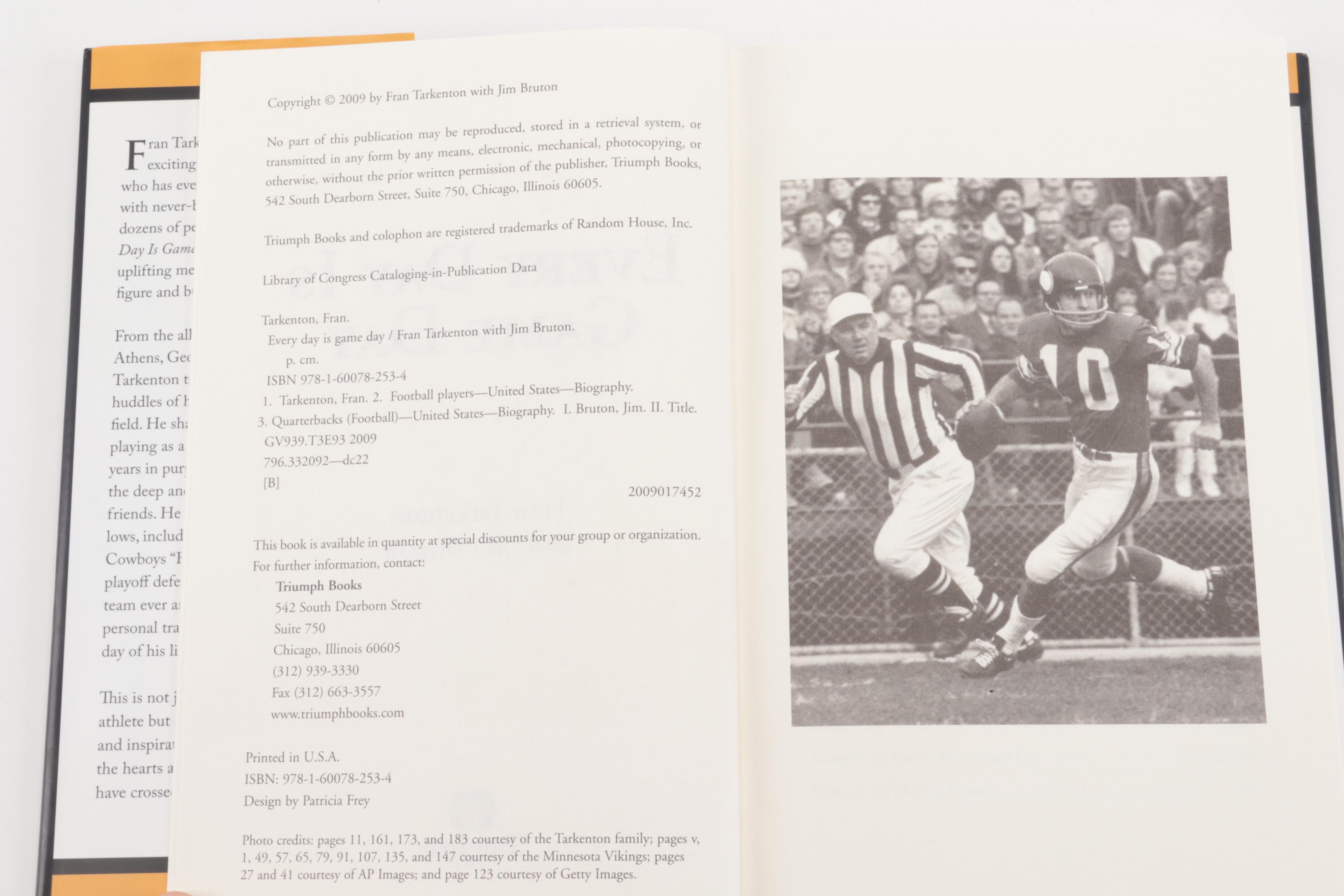 Signed "Every Day is Game Day" and More Golf and Football Books