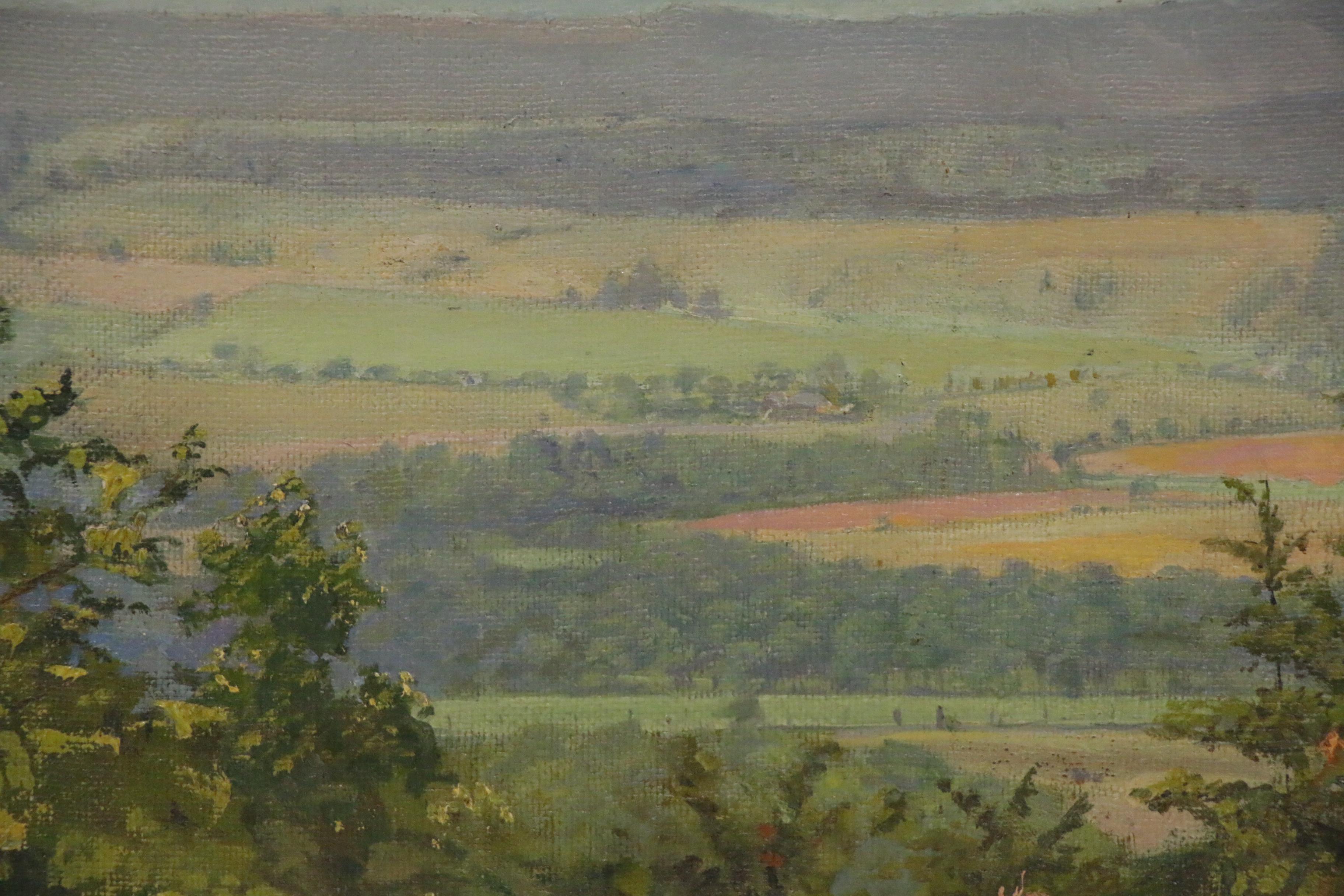 C. H. Davis Landscape Oil Painting