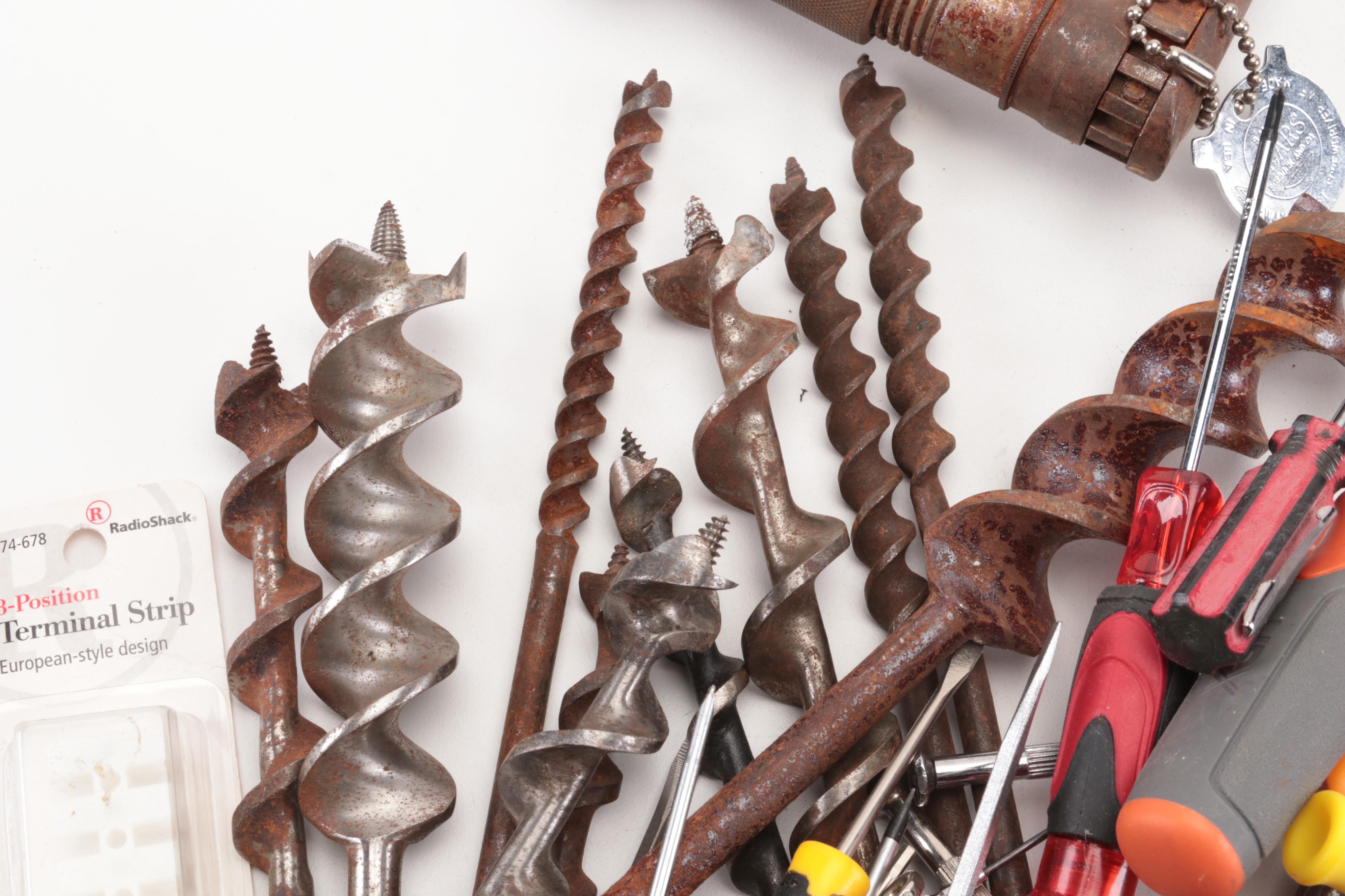 Mini Hobby Screw Drivers, Brace Drill, Drill Bits, and More