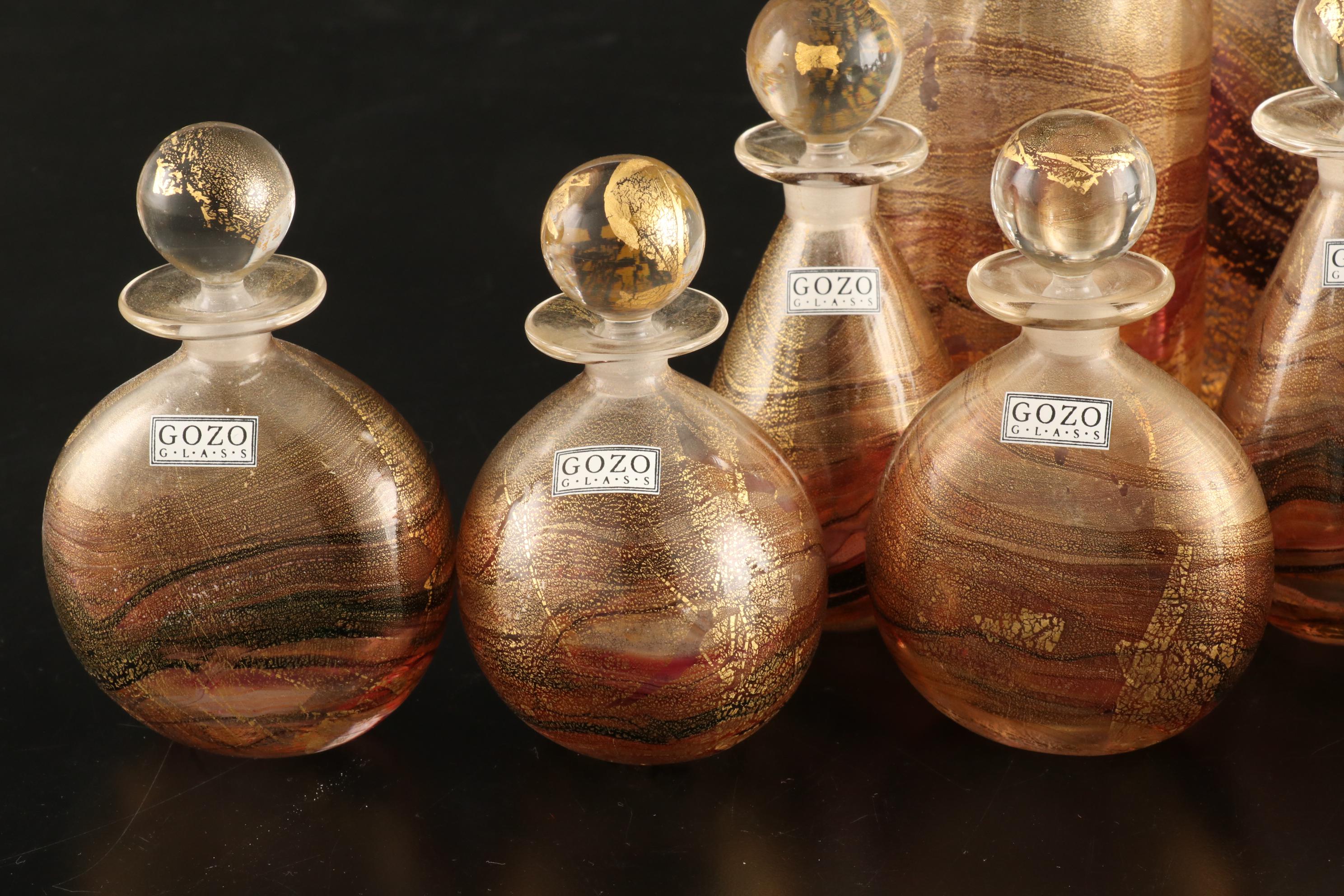 Gozo Glass Art Glass Perfume Bottles