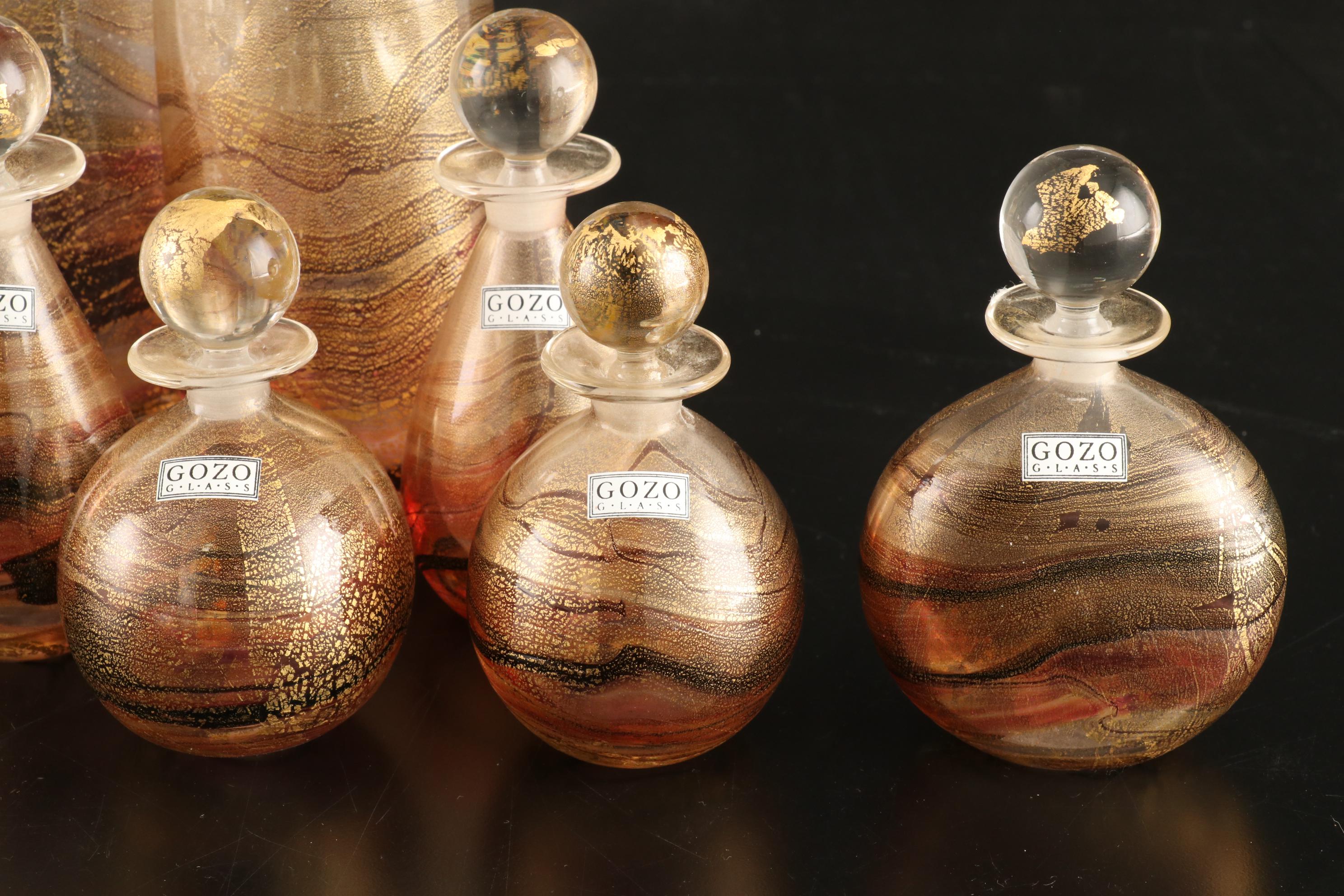 Gozo Glass Art Glass Perfume Bottles