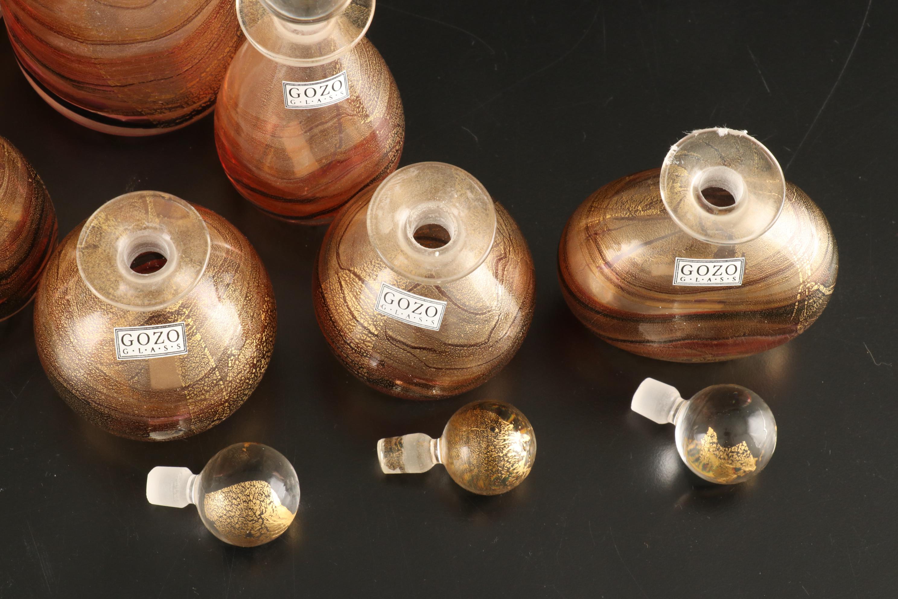 Gozo Glass Art Glass Perfume Bottles