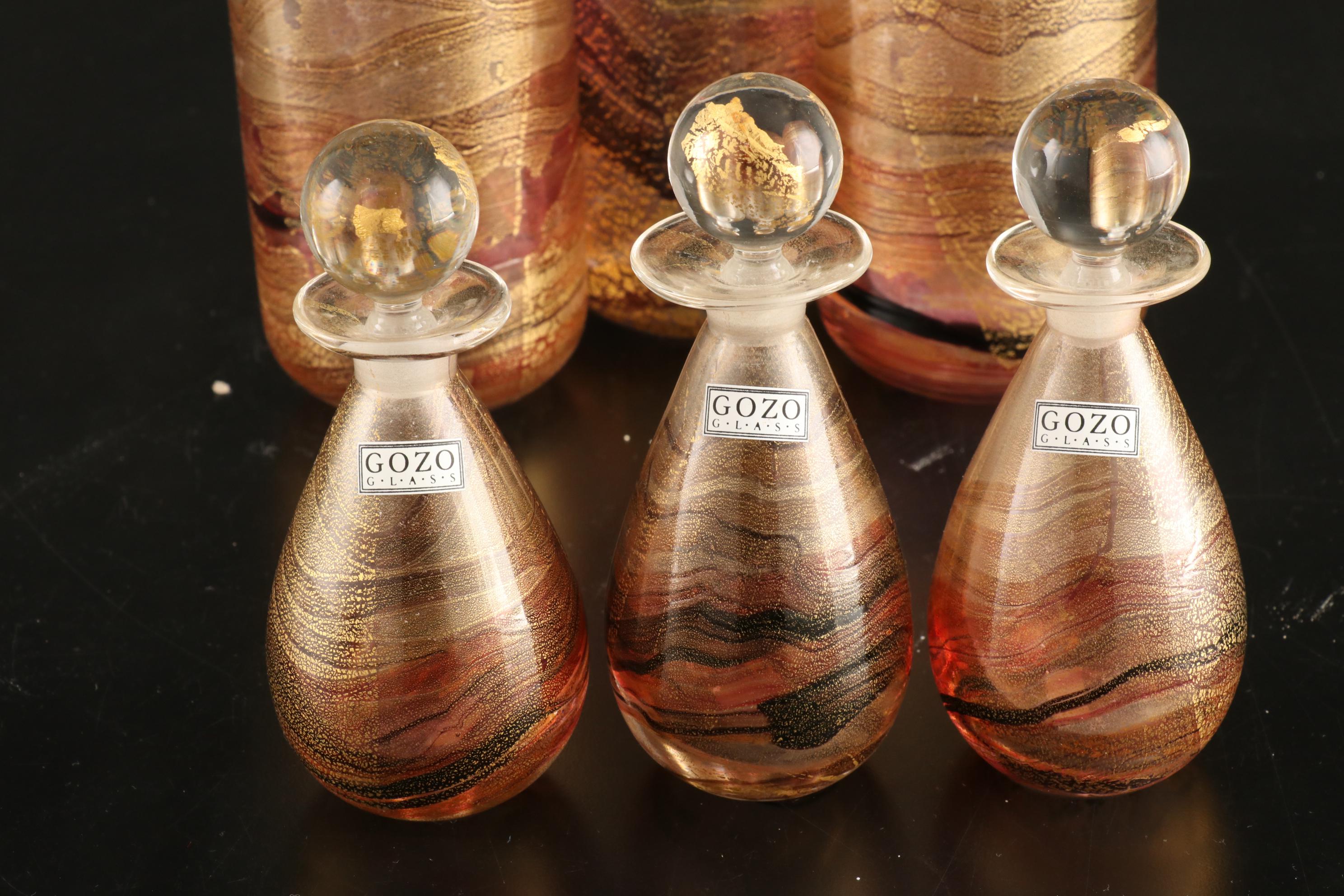 Gozo Glass Art Glass Perfume Bottles