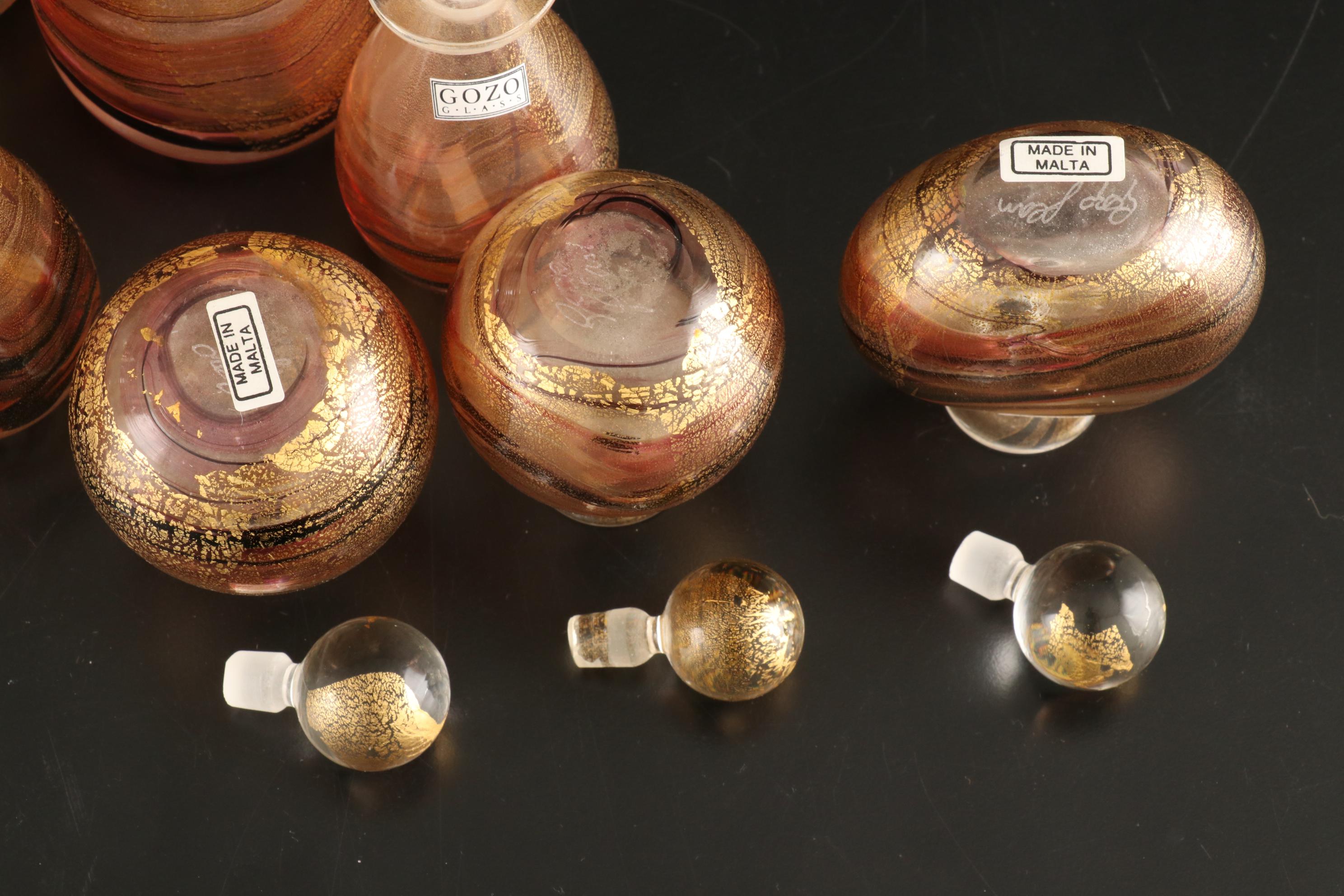 Gozo Glass Art Glass Perfume Bottles