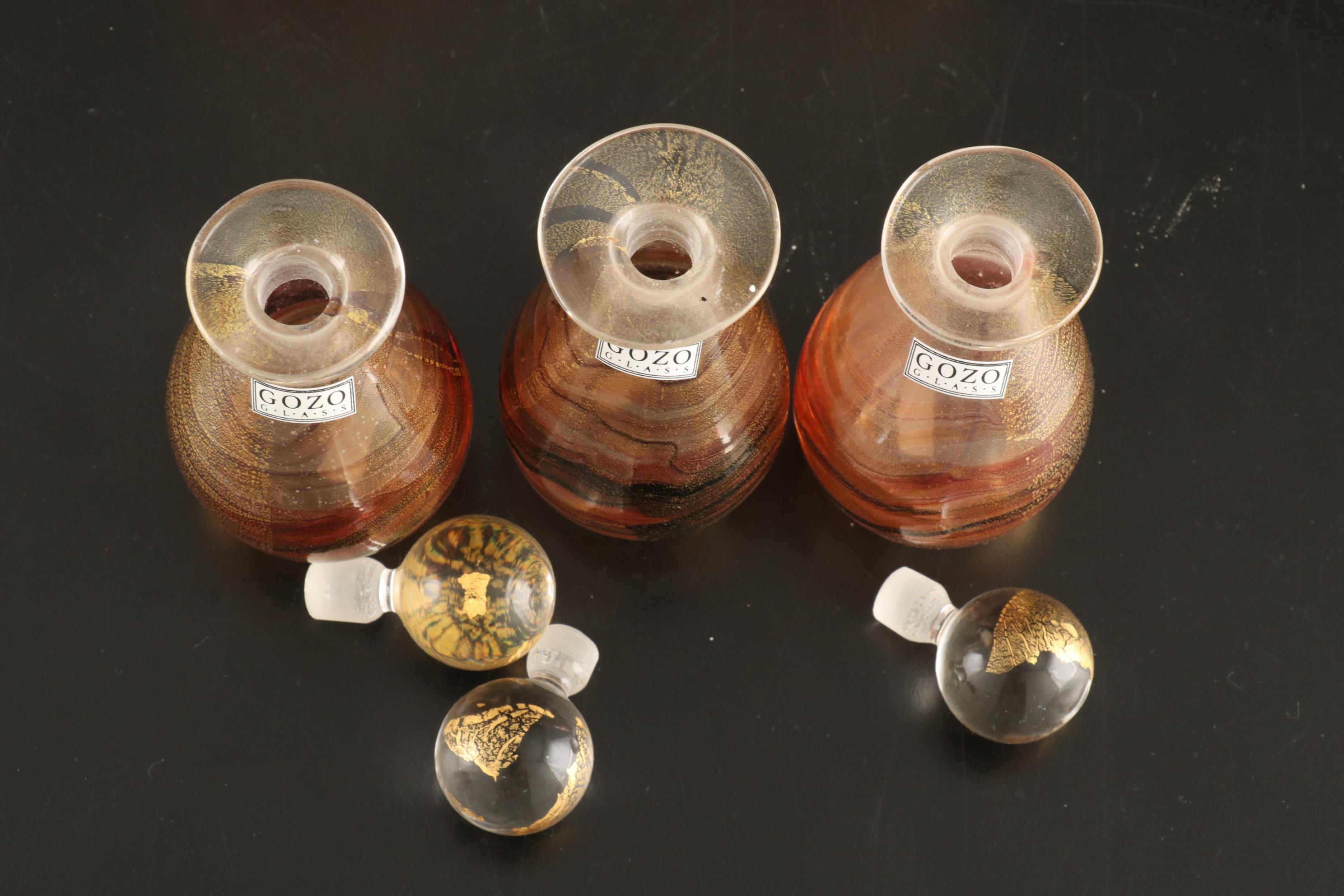 Gozo Glass Art Glass Perfume Bottles