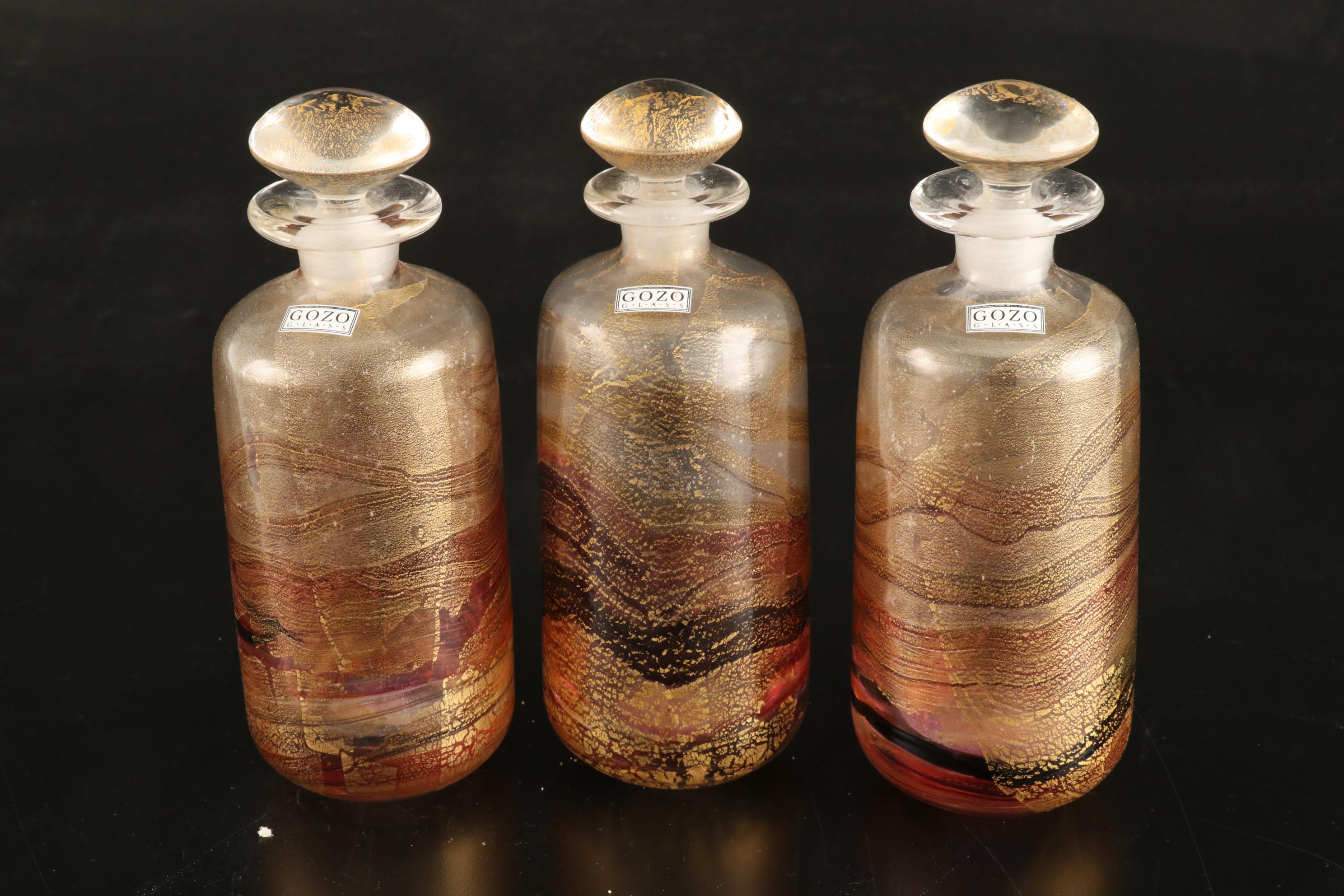 Gozo Glass Art Glass Perfume Bottles