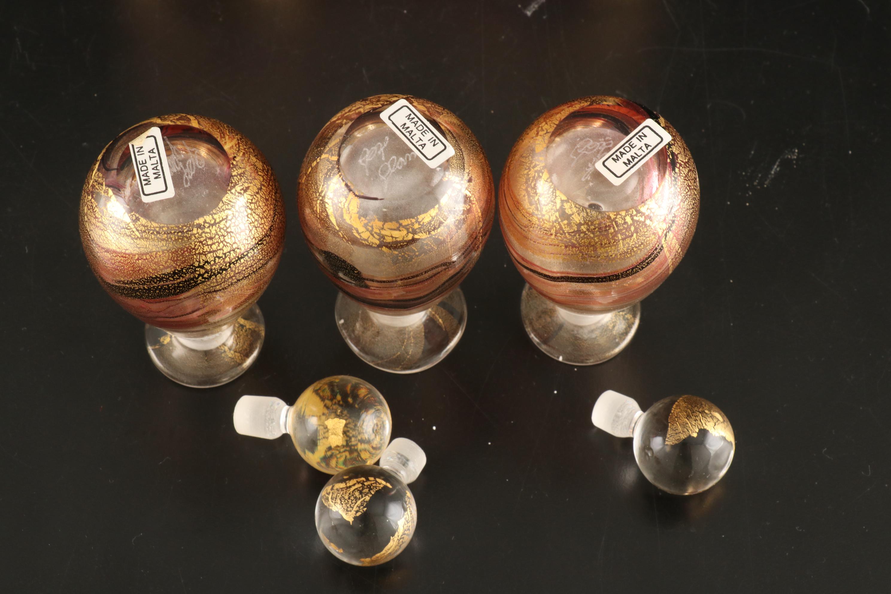 Gozo Glass Art Glass Perfume Bottles