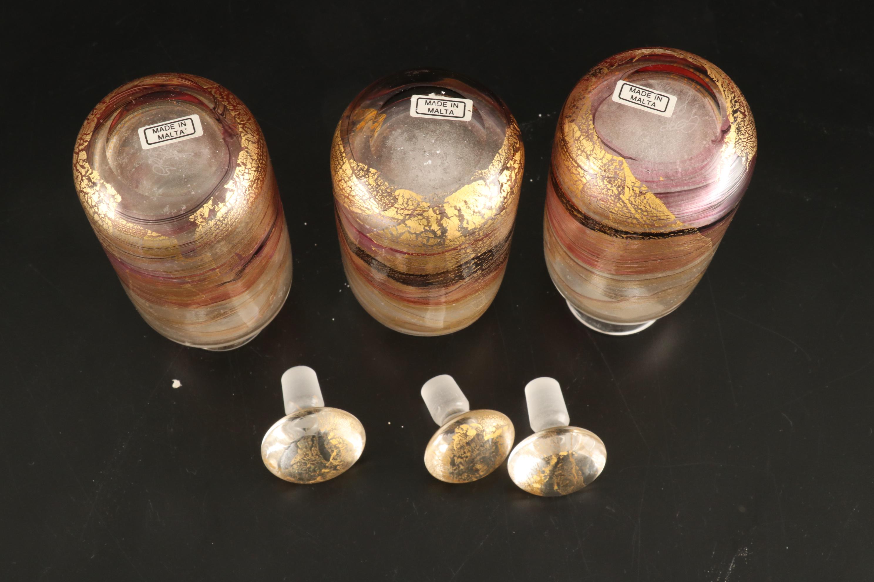 Gozo Glass Art Glass Perfume Bottles