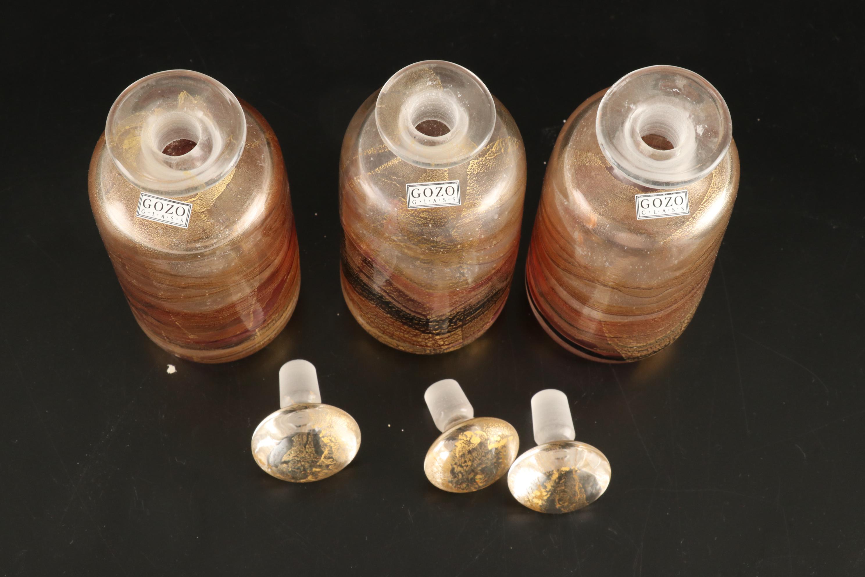 Gozo Glass Art Glass Perfume Bottles