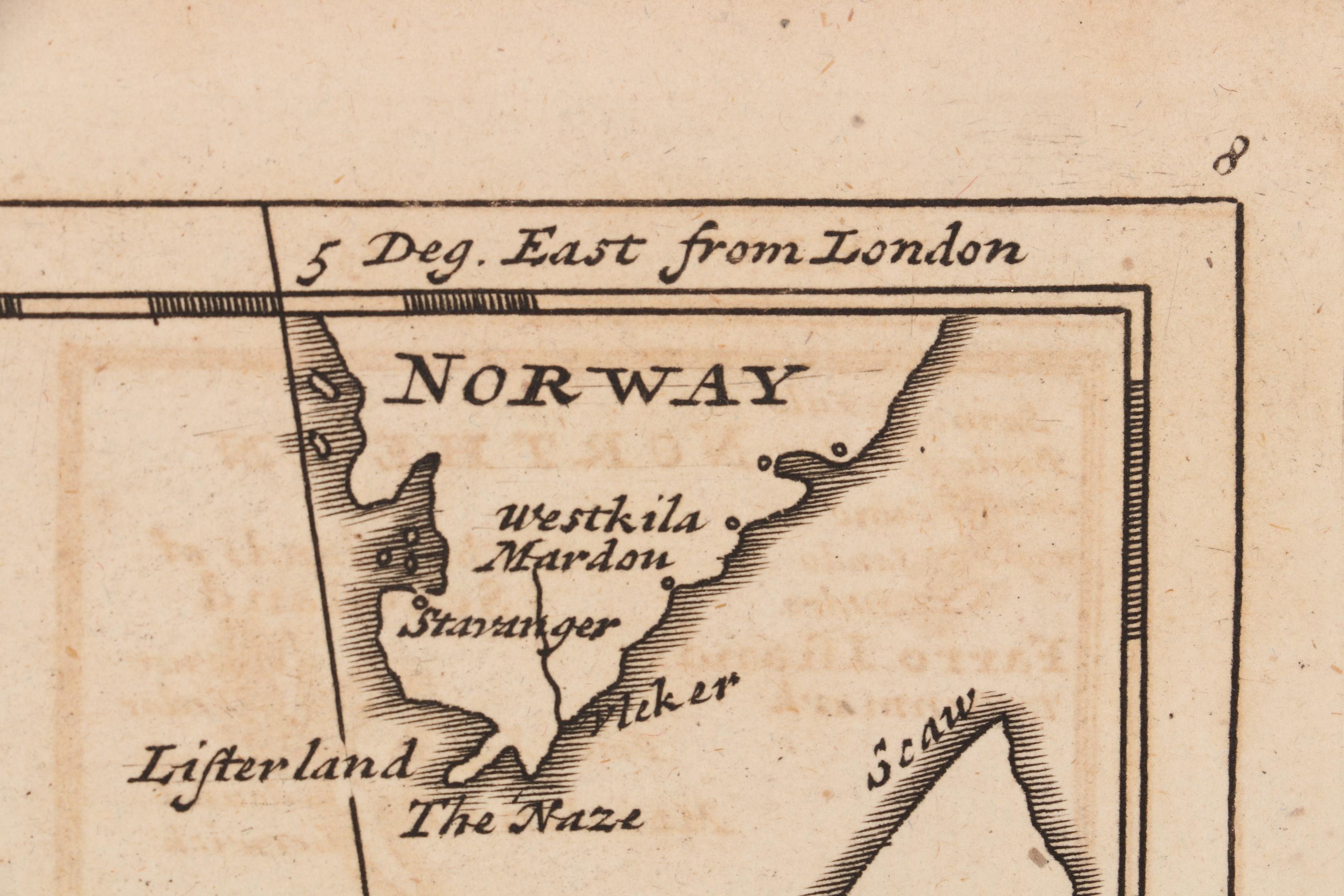 Herman Moll Engraved Map of Great Britain and Ireland, circa 1729