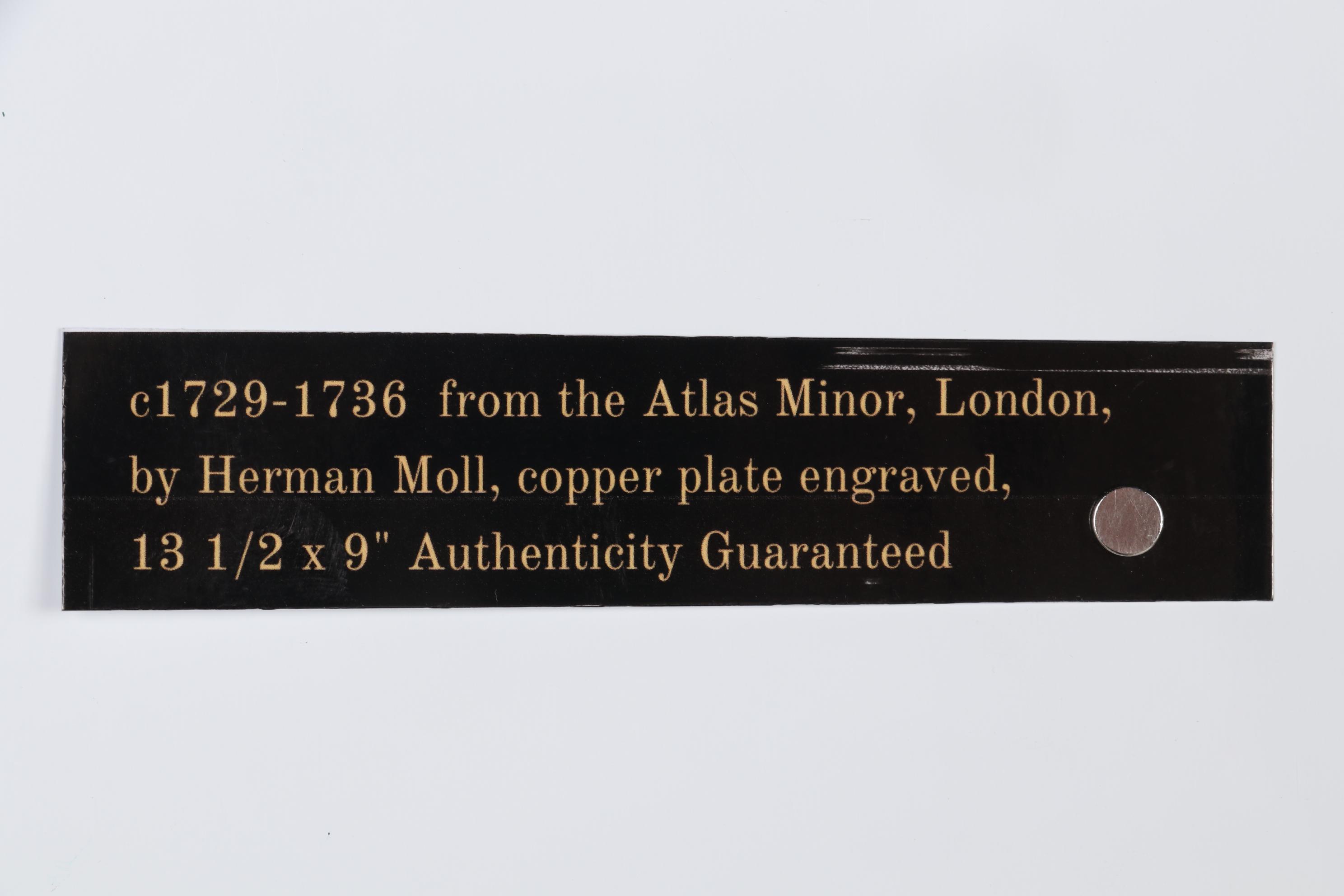 Herman Moll Engraved Map of Great Britain and Ireland, circa 1729