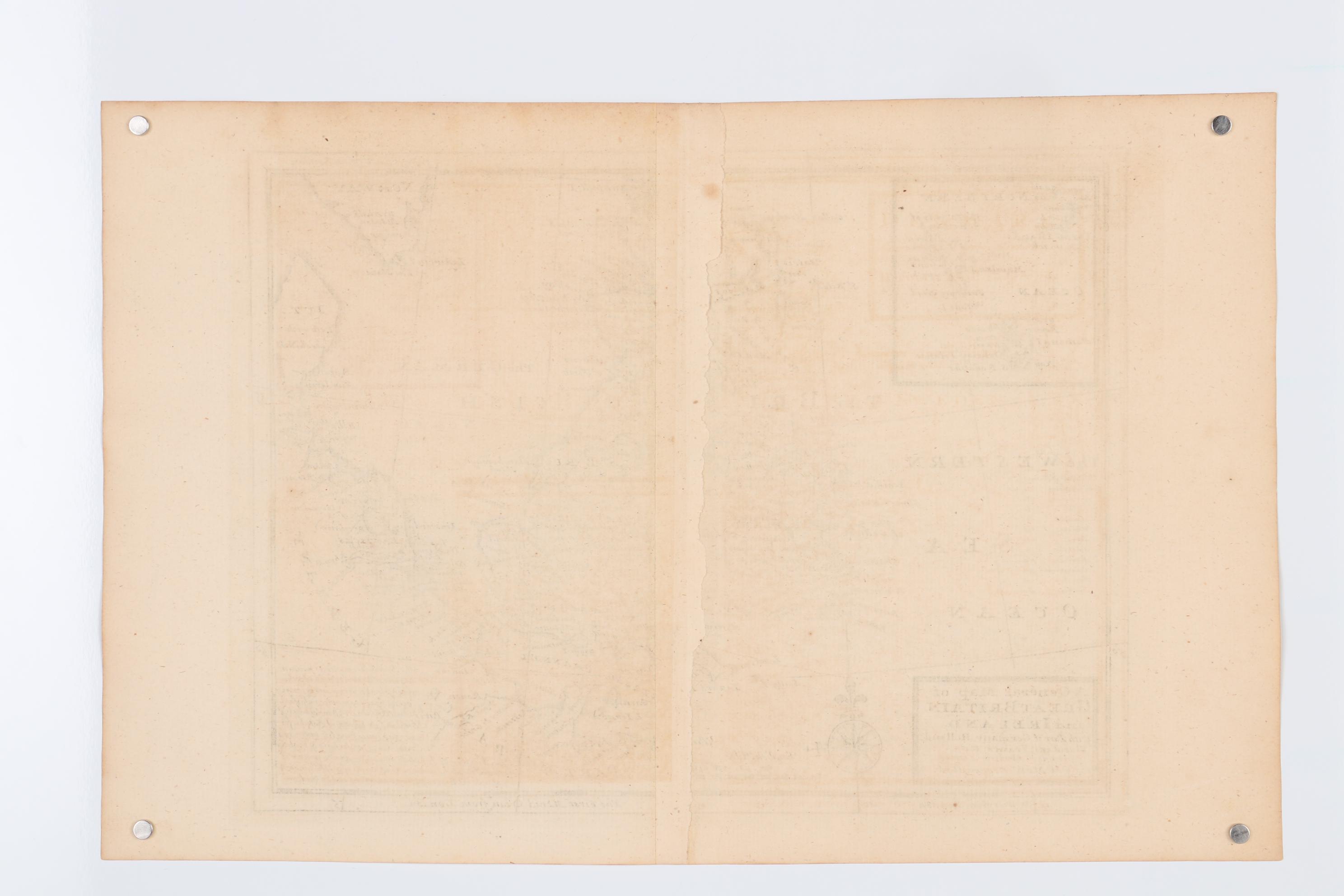 Herman Moll Engraved Map of Great Britain and Ireland, circa 1729