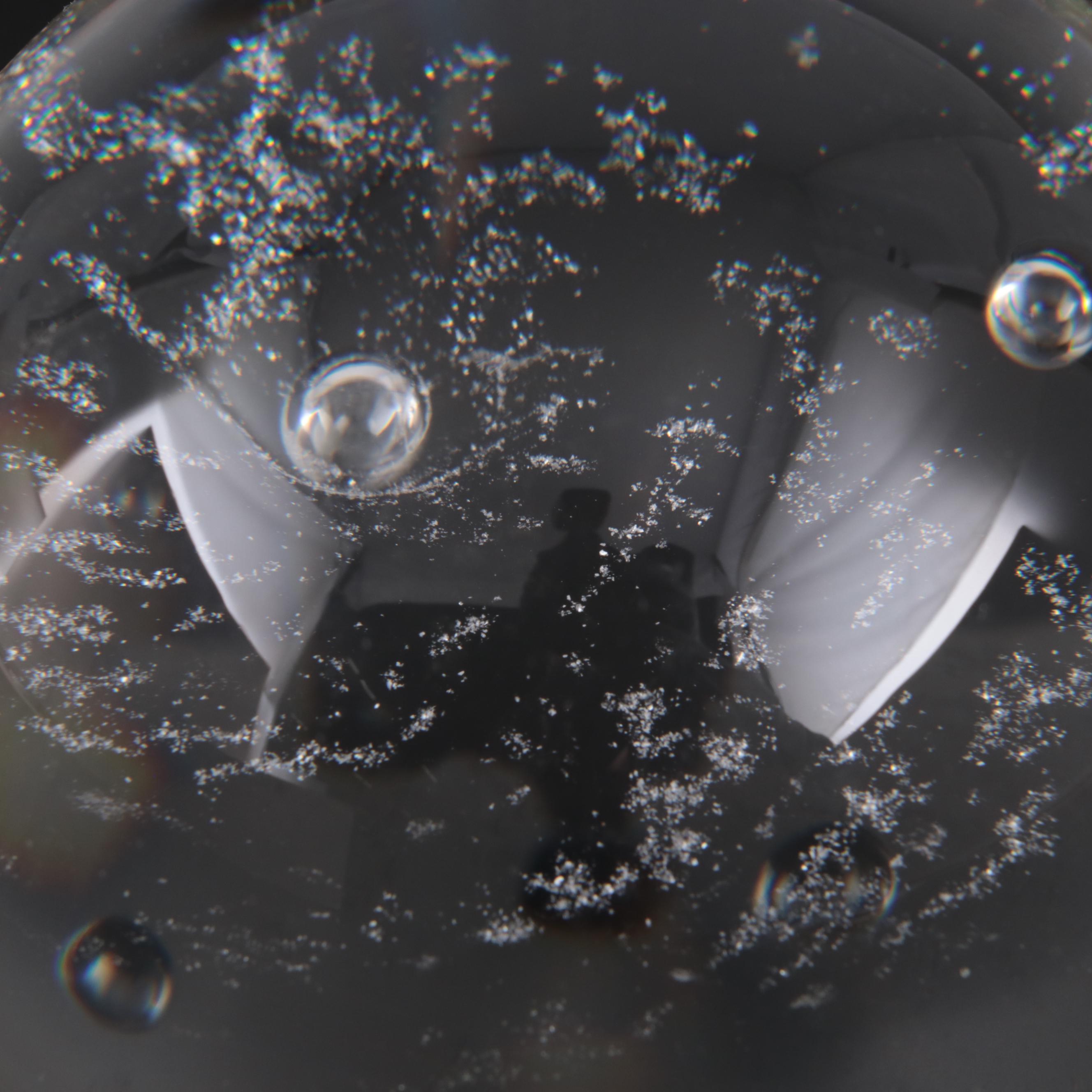 Steuben "Galaxy" Art Glass Globe Designed by Donald Pollard, Late 20th Century