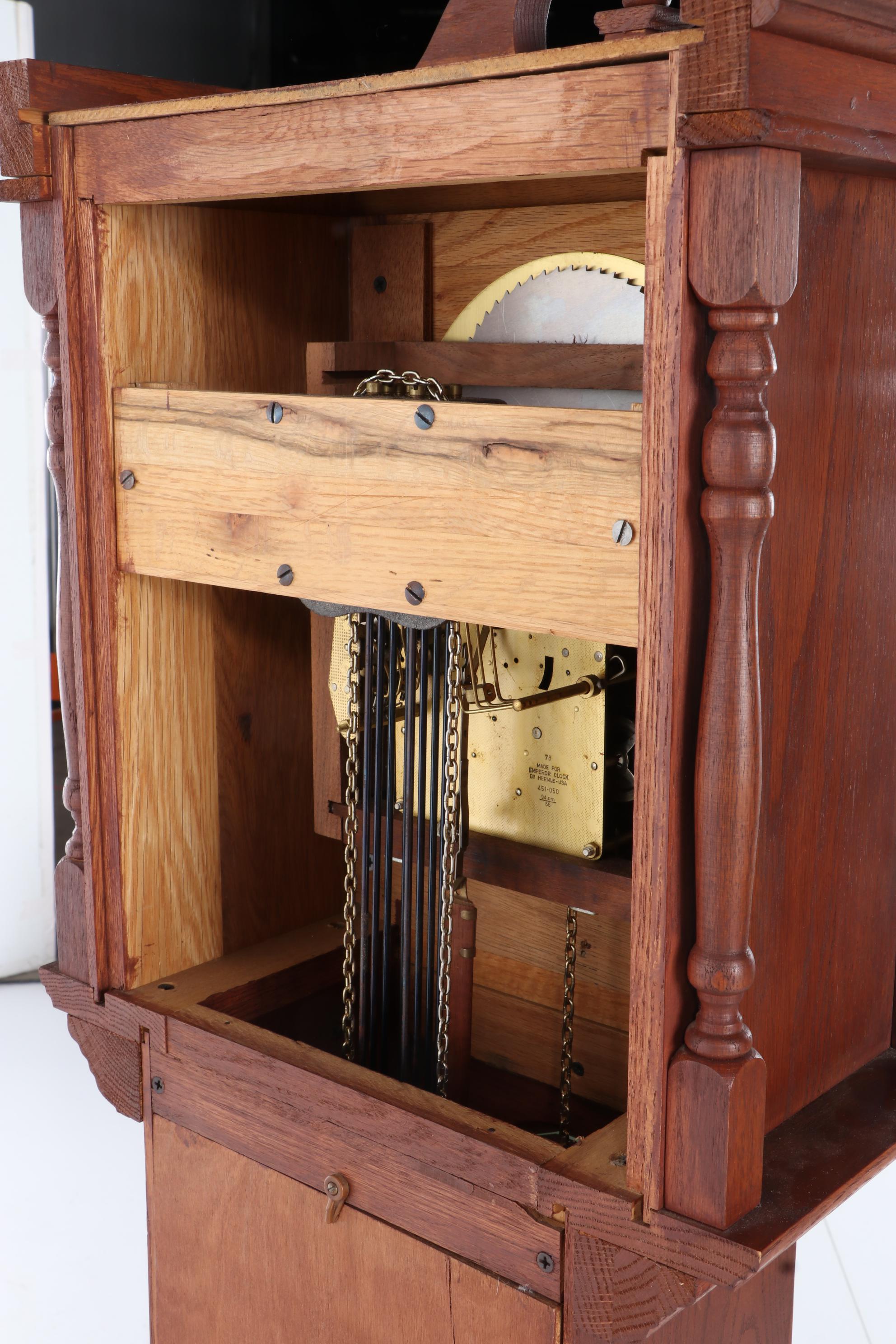 Emperor Clock Company Grandfather Clock, Mid20th Century EBTH