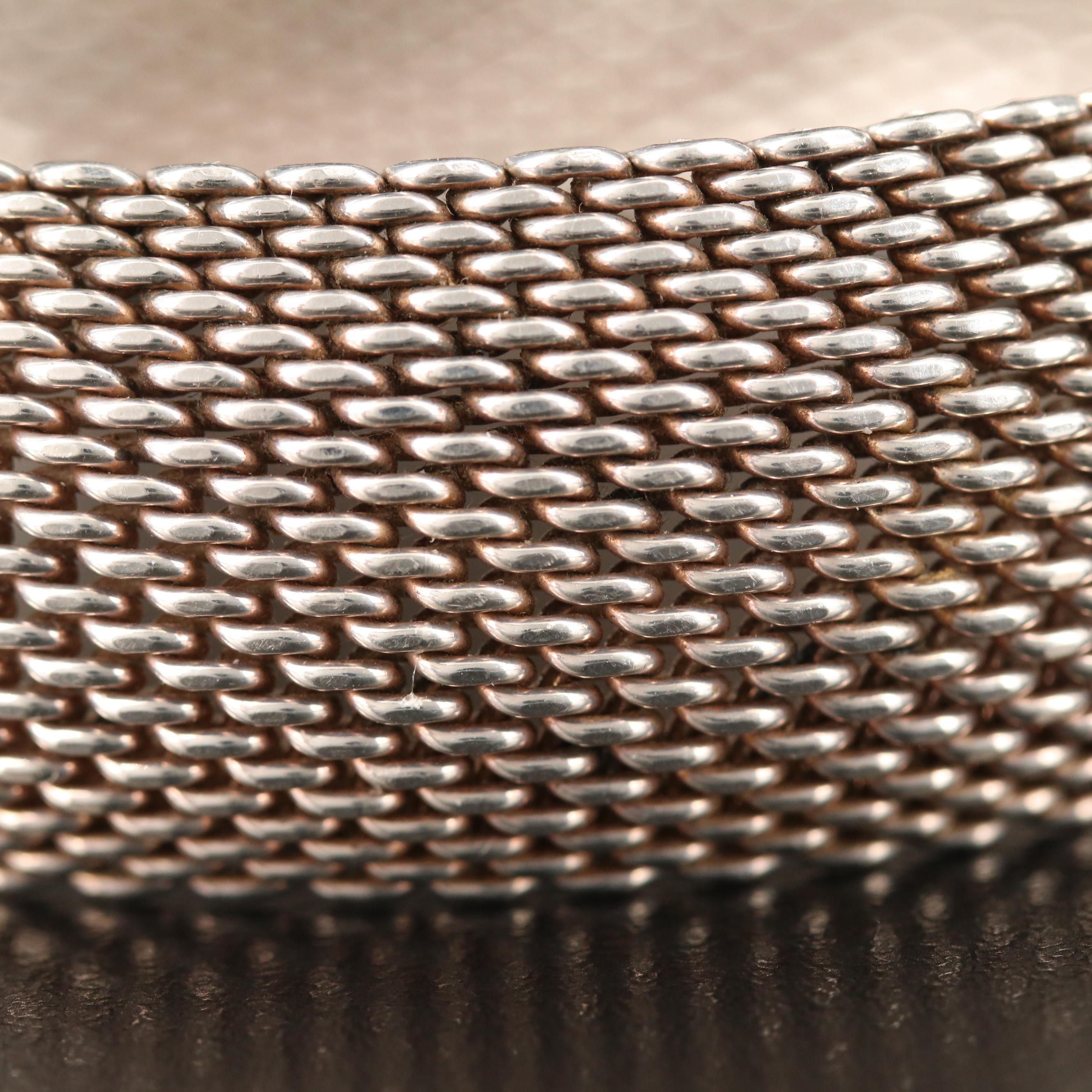 Sterling Silver Mesh Chain Bracelet