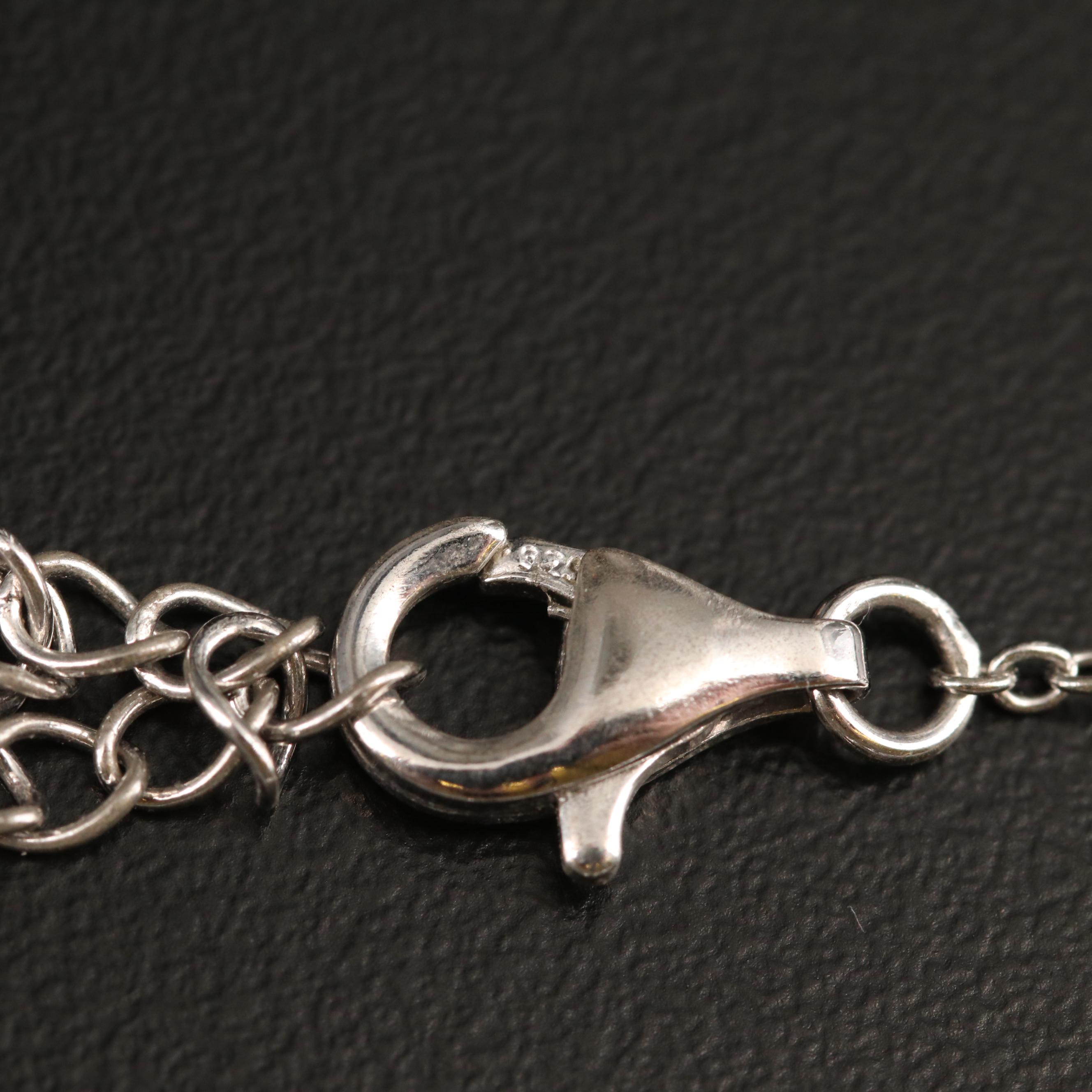 Marsha Bauer Porcelain Flapper Brooch, Other Rhinestone Jewelry and Sterling