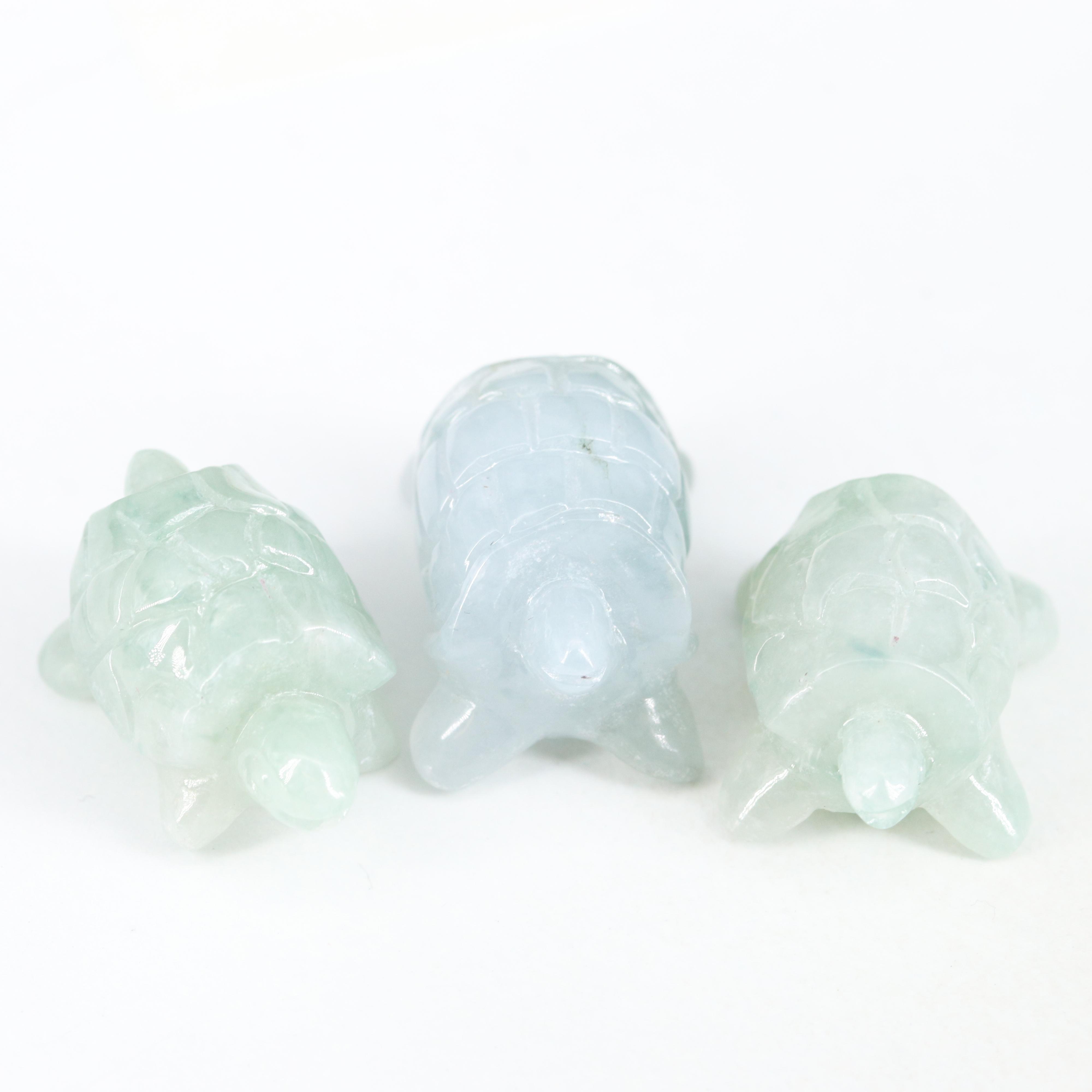 Loose Carved Jadeite Turtles