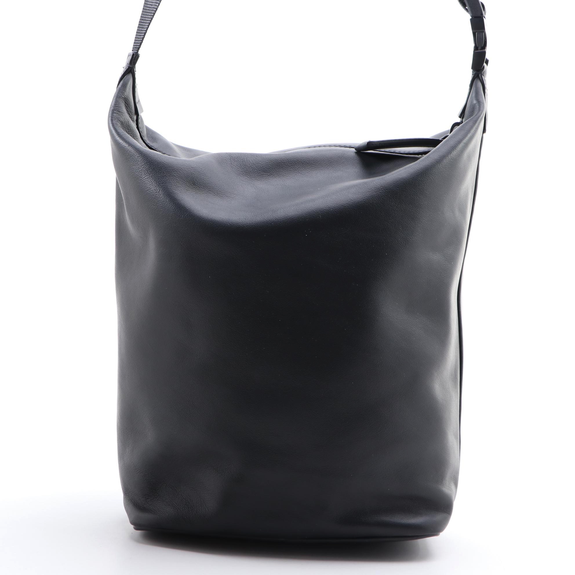 Prada Concept Calfskin Black Leather Hobo Bag