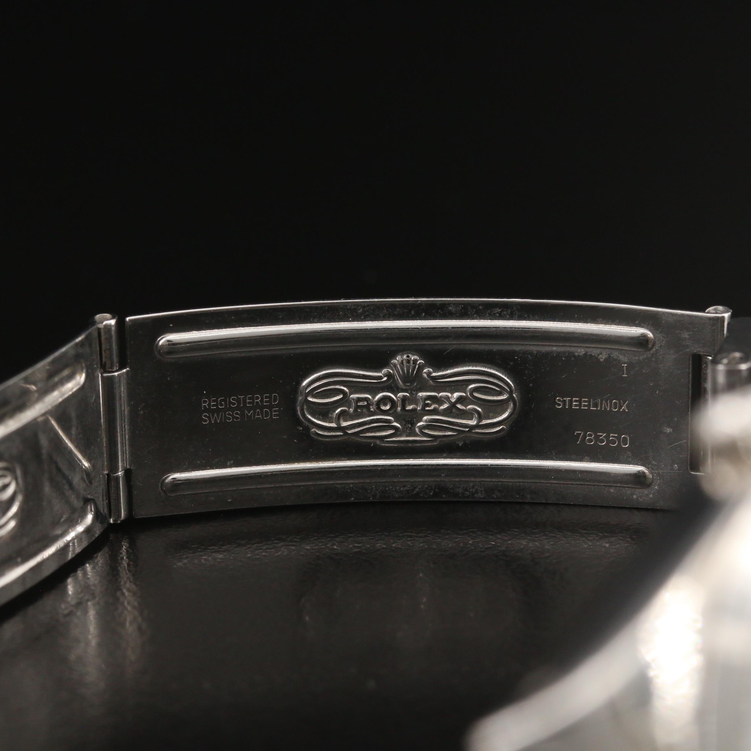 1983 Rolex Oysterdate Stainless Steel Stem Wind Watch