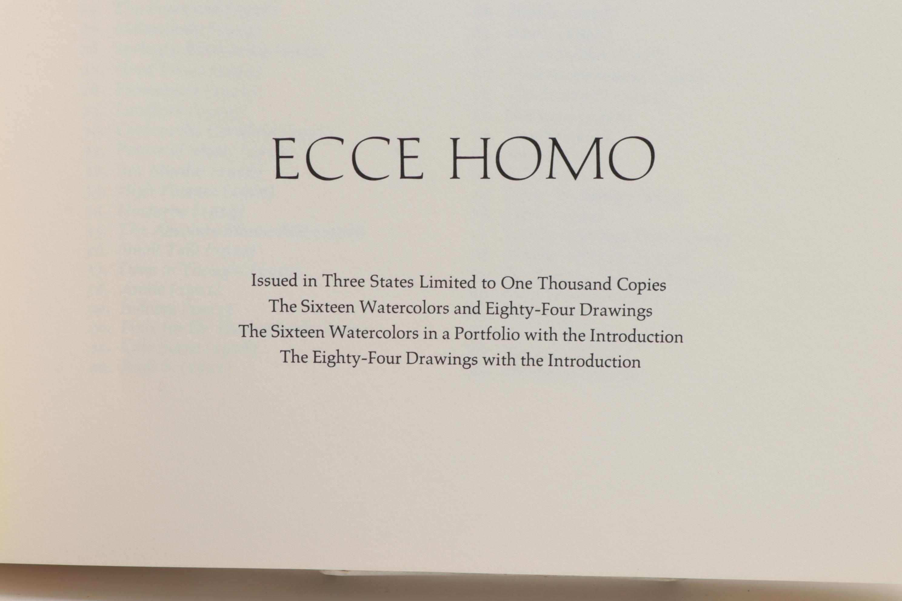 George Grosz "Ecce Homo" Limited Edition, 1965