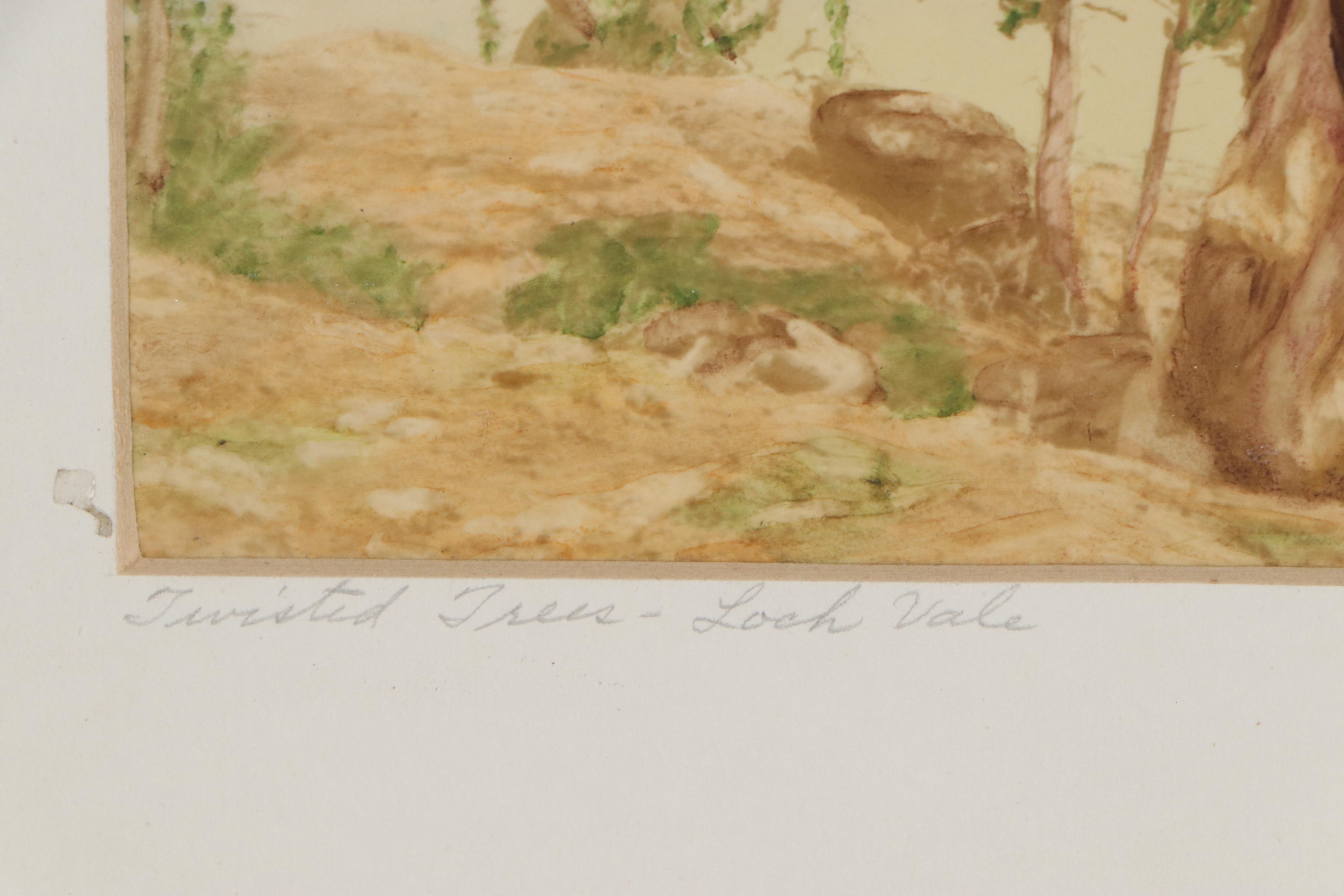 Landscape Watercolor Paintings, Early 20th Century