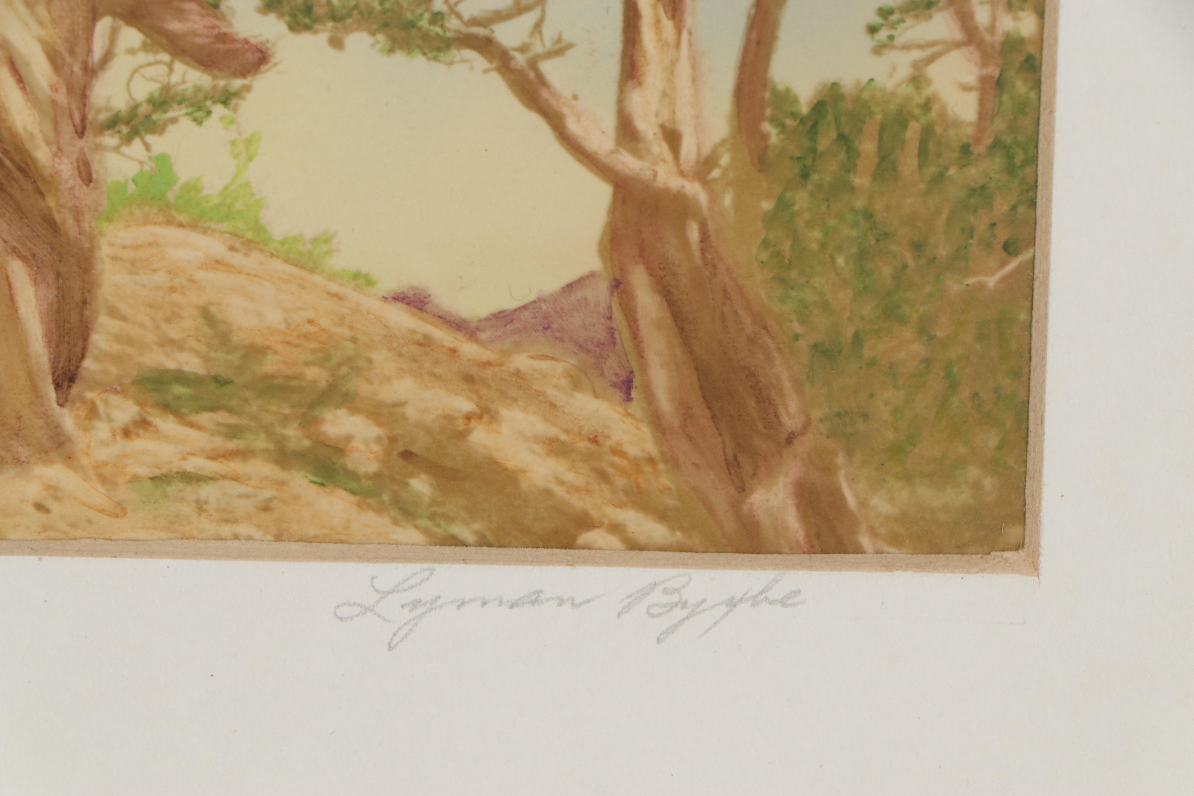 Landscape Watercolor Paintings, Early 20th Century