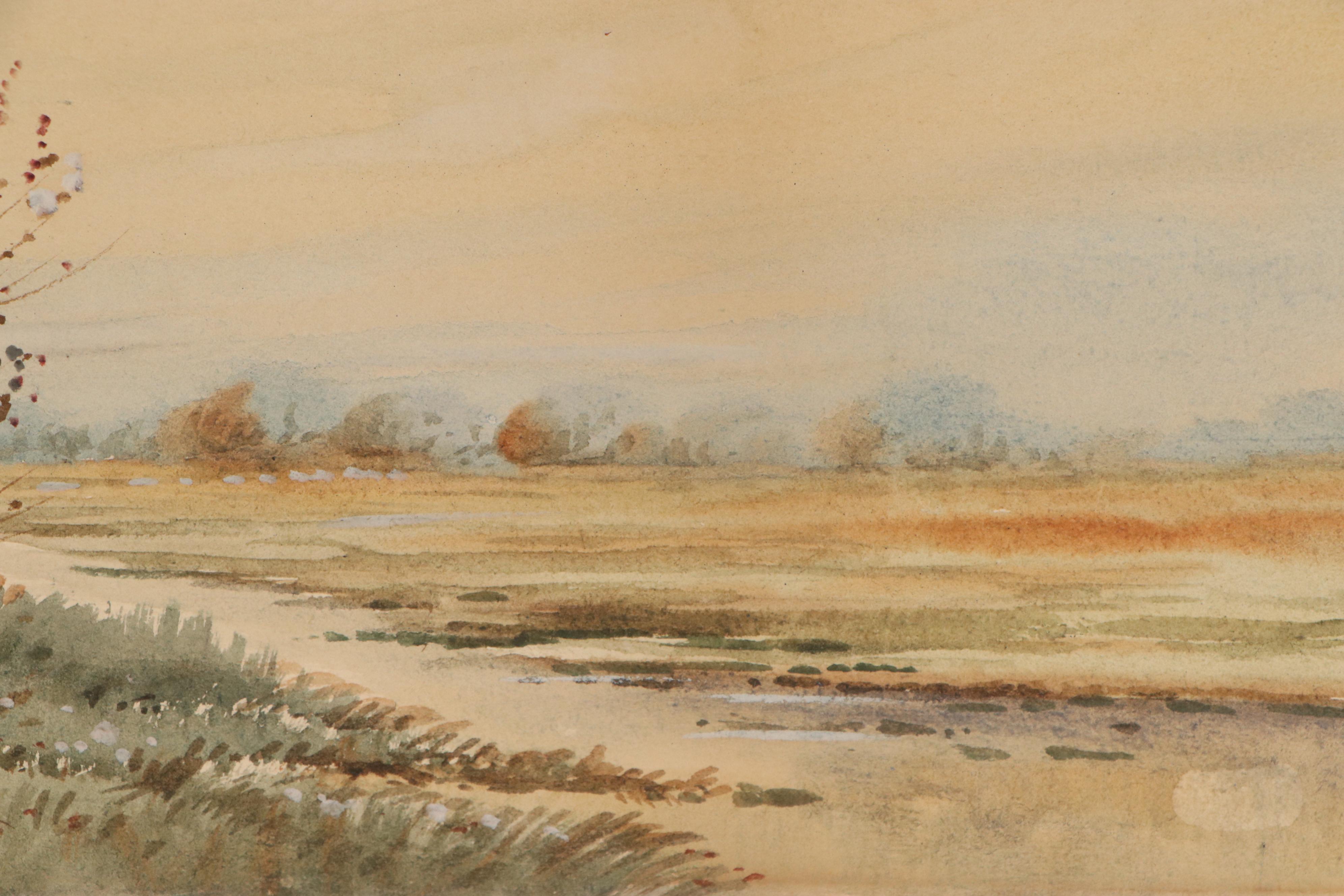 Landscape Watercolor Paintings, Early 20th Century