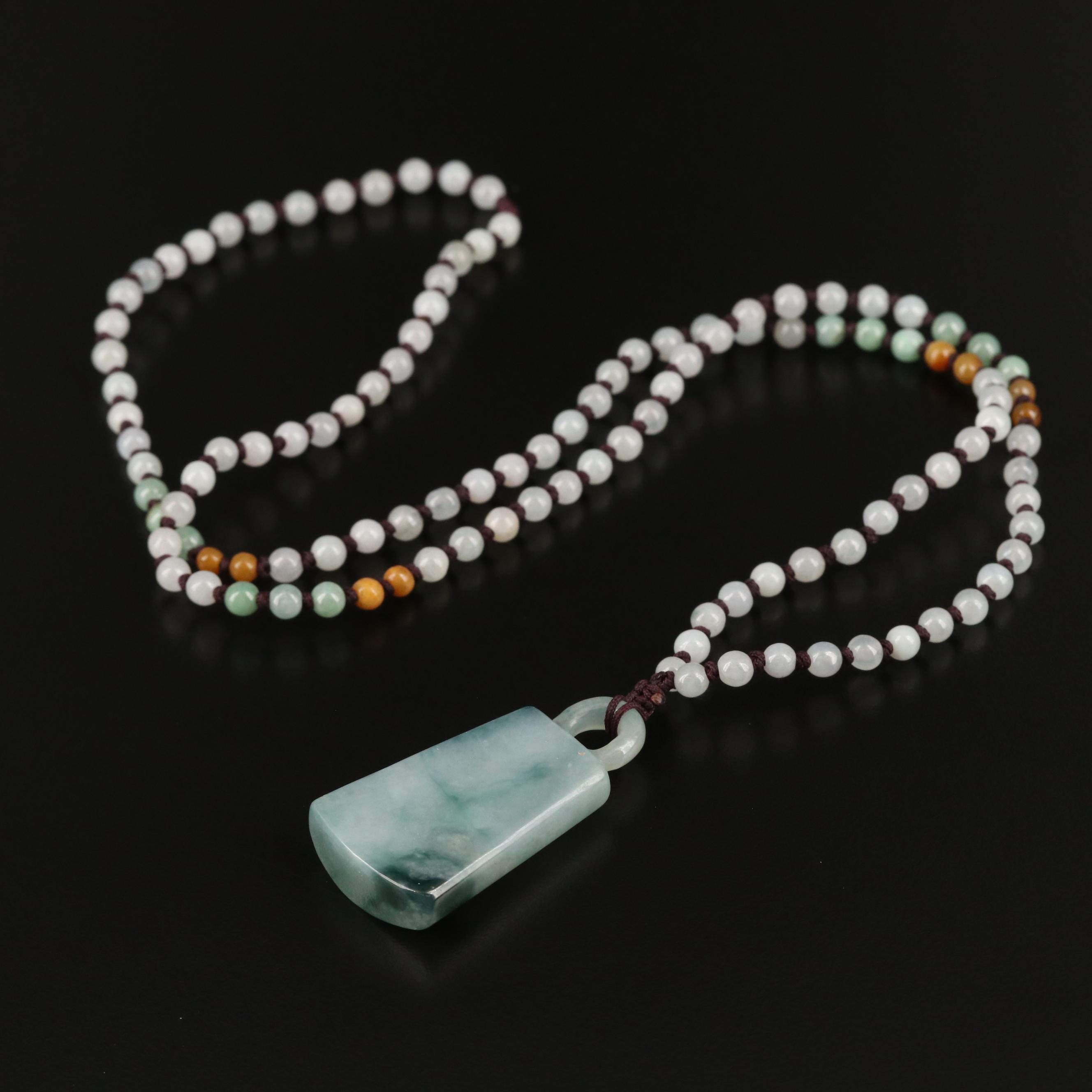 Knotted Jadeite Necklace