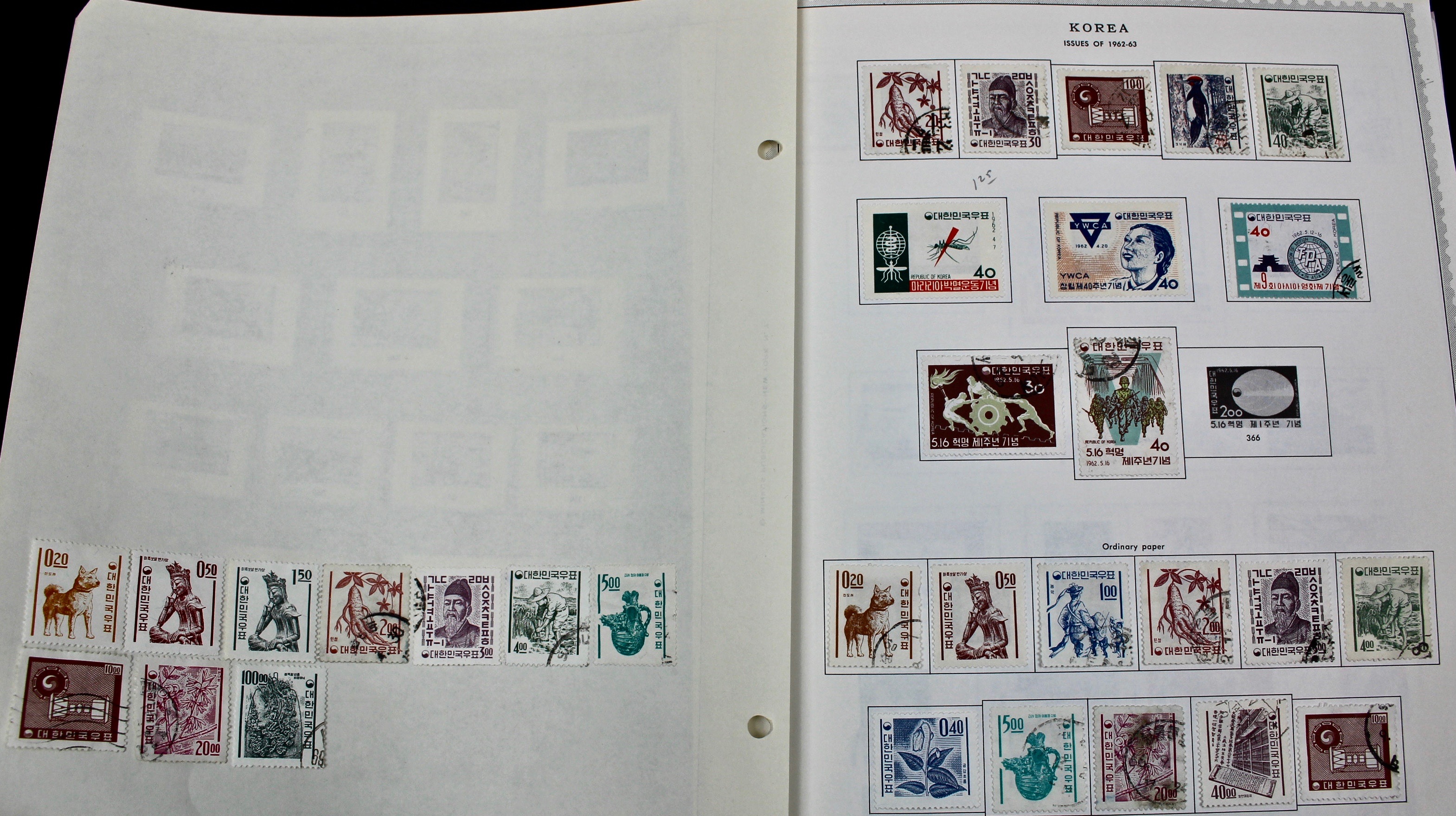 Korean Postage Stamp Collection, 1884 to 1987