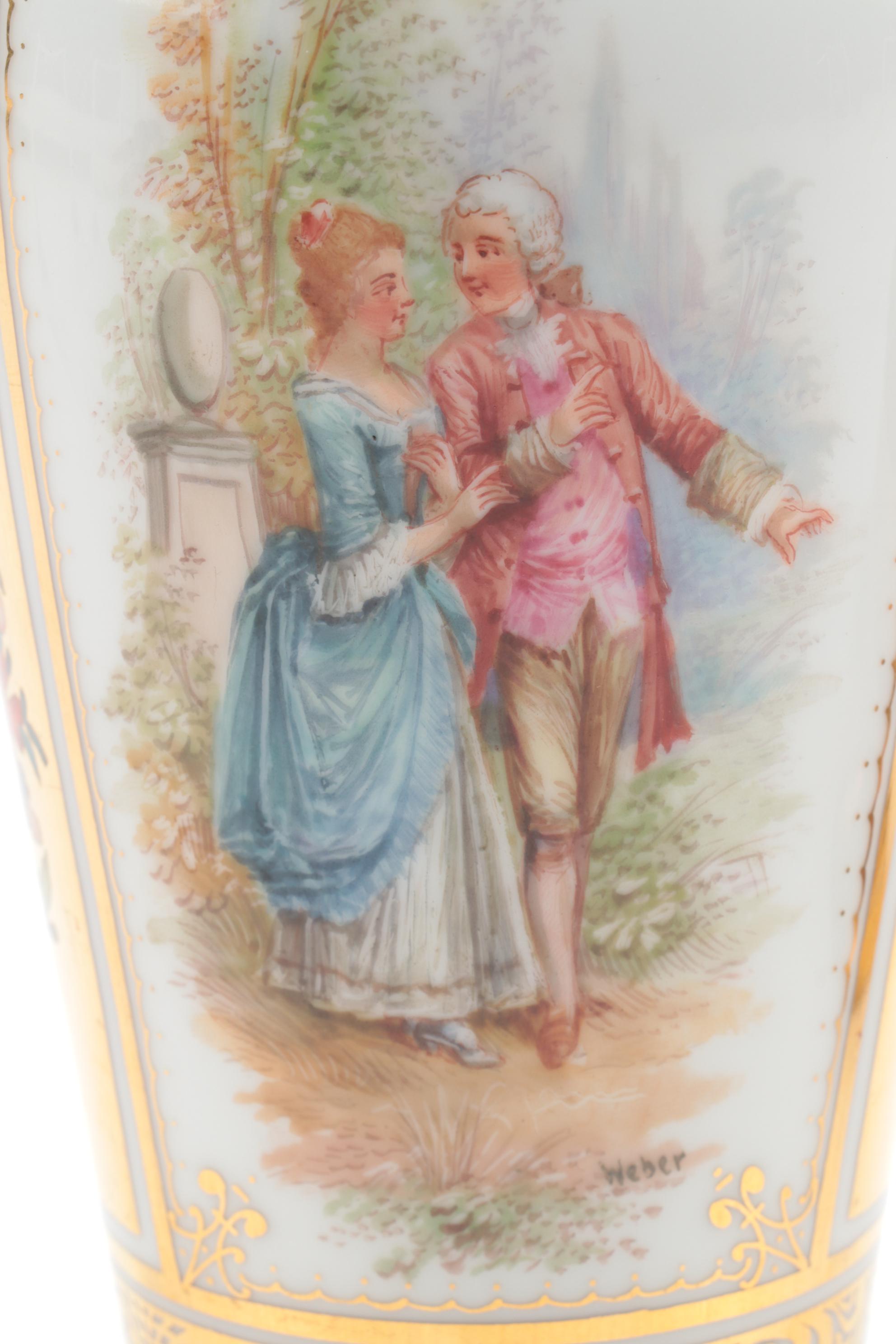 Carl Thieme Postchapple Urn and Other Continental Porcelain, Antique