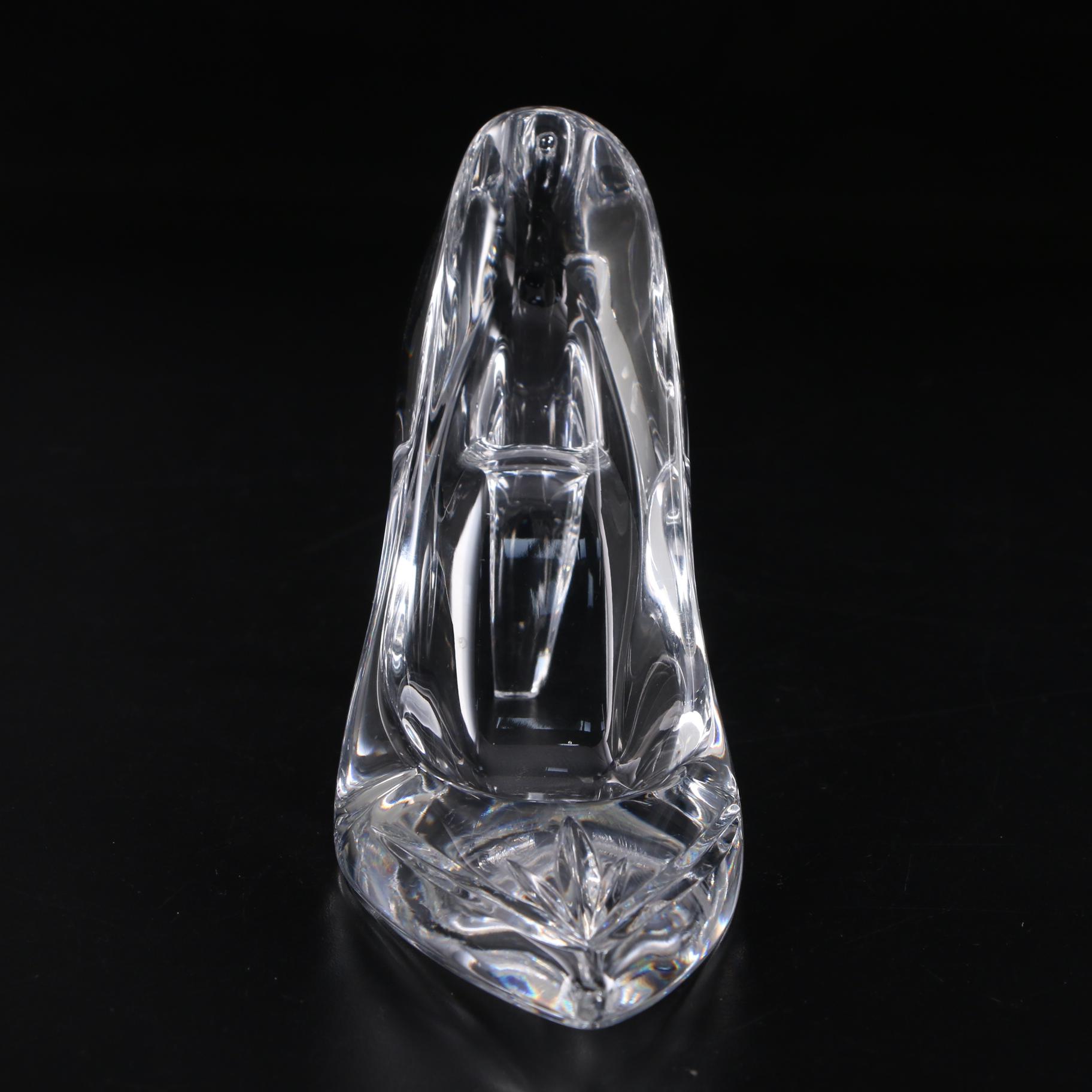 Marquis by Waterford Cut Glass High Heel Shoe Figurine
