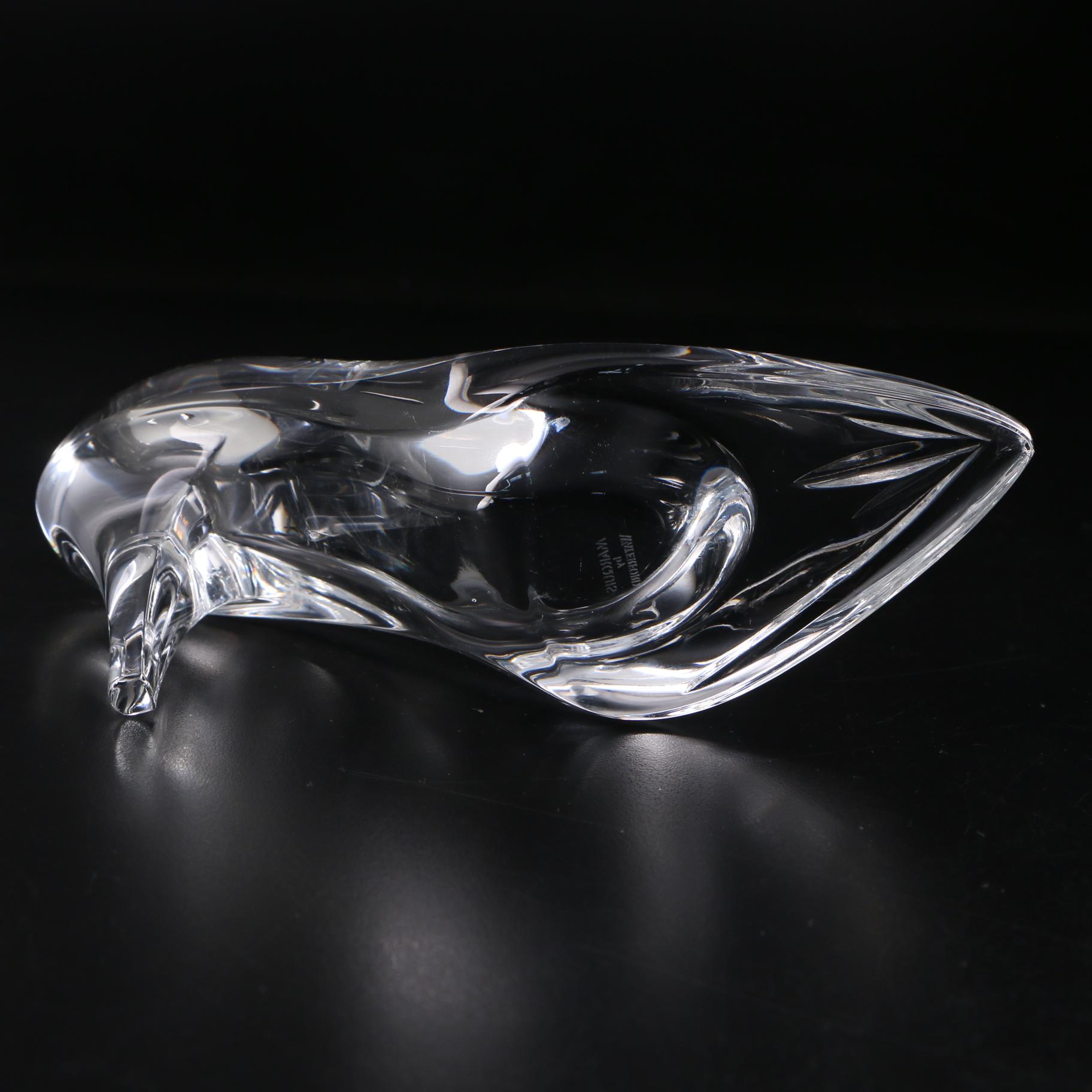 Marquis by Waterford Cut Glass High Heel Shoe Figurine