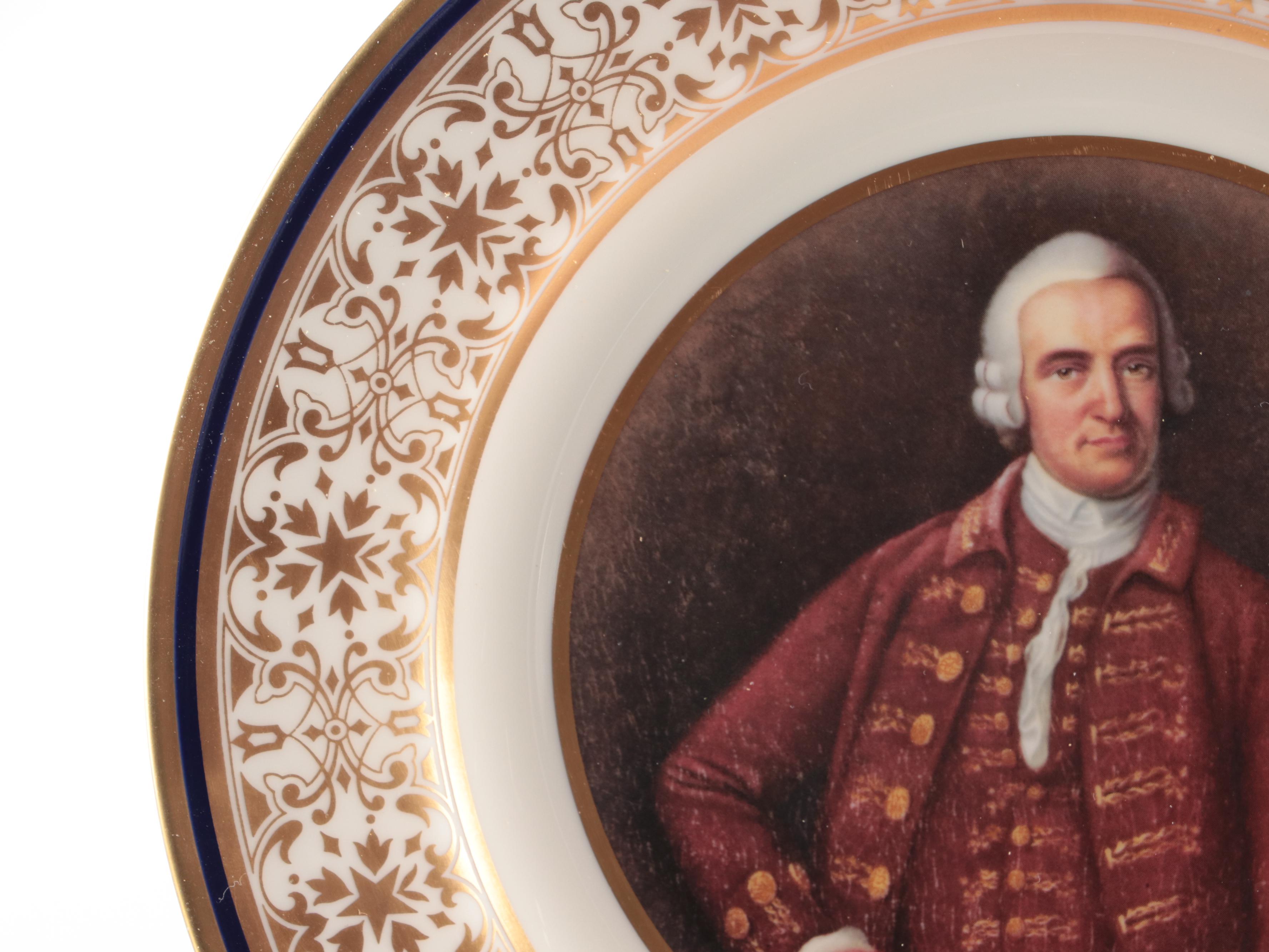 U.S. Bicentennial Society "Patriot Series 1974" Collectors Plates