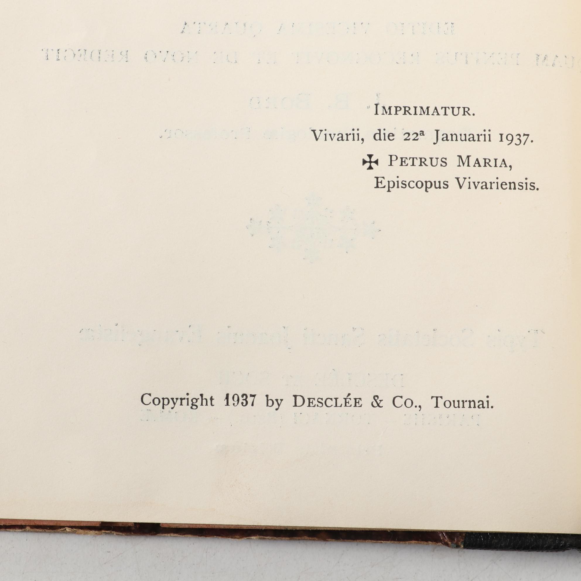 "Synopsis Theologiæ Dogmaticæ Fundamentalis" Vol. I and II by Thomas Aquinas
