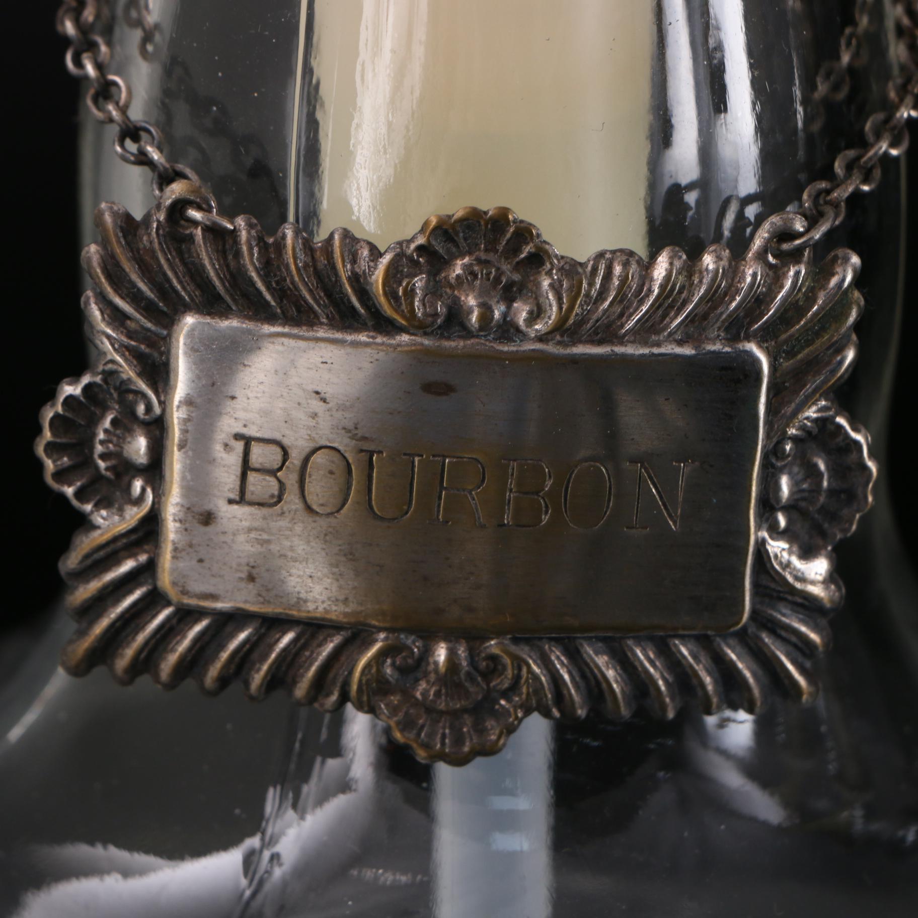 St. Pierre Smirnoff Vodka Dispensers with Silver Plate Liquor Tags