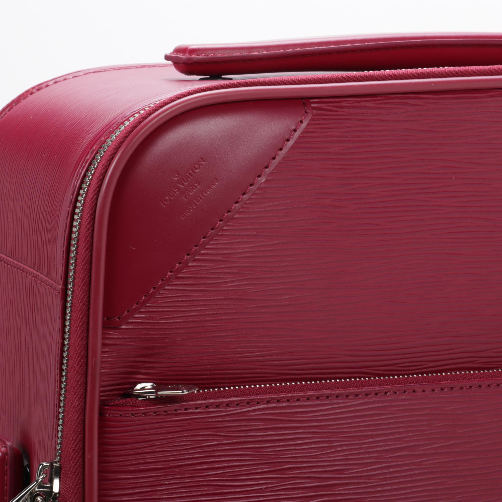 Louis Vuitton Pegase Luggage 55 in Fuchsia Epi Leather