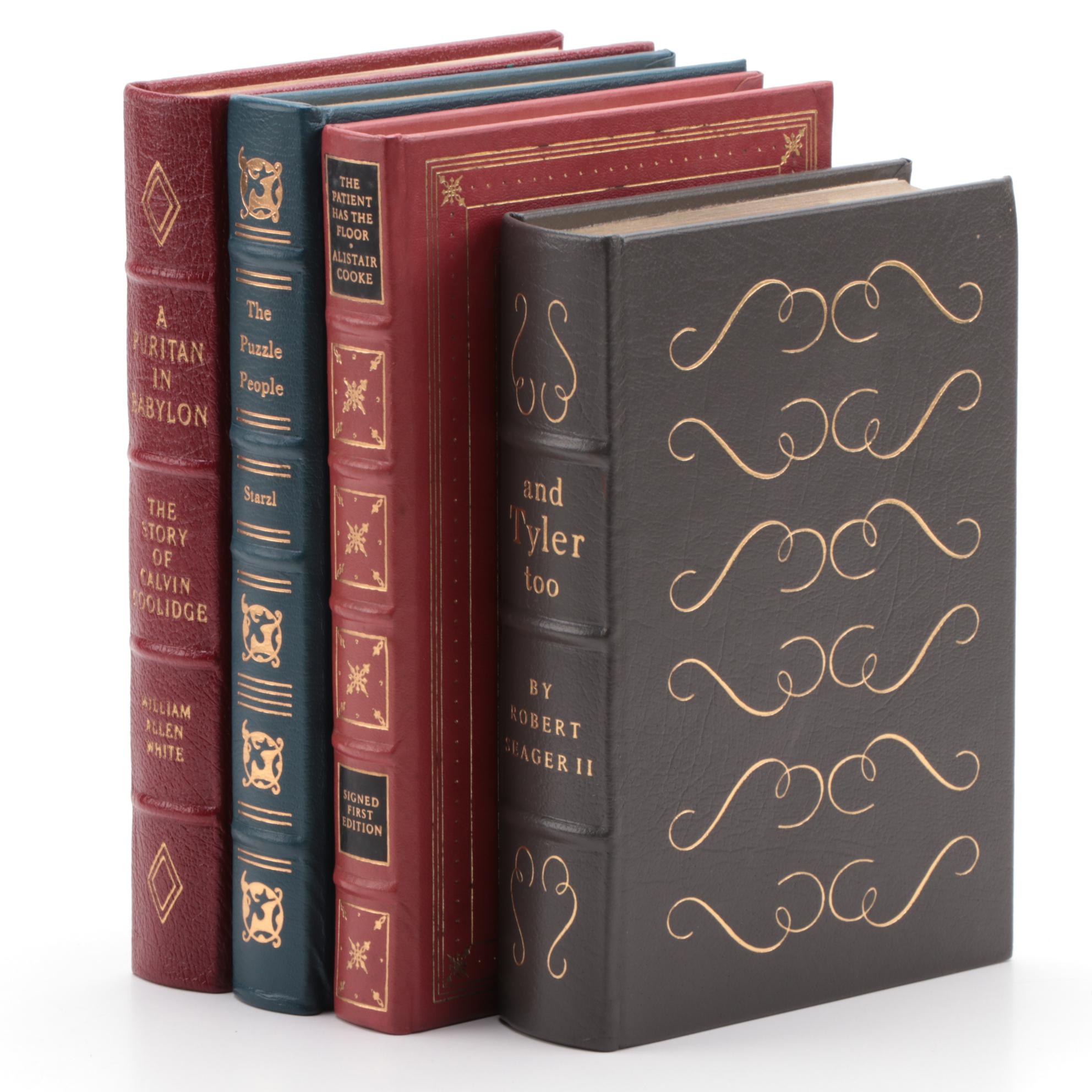 "The Patient has the Floor" Signed First Edition and More Leather Bound Books