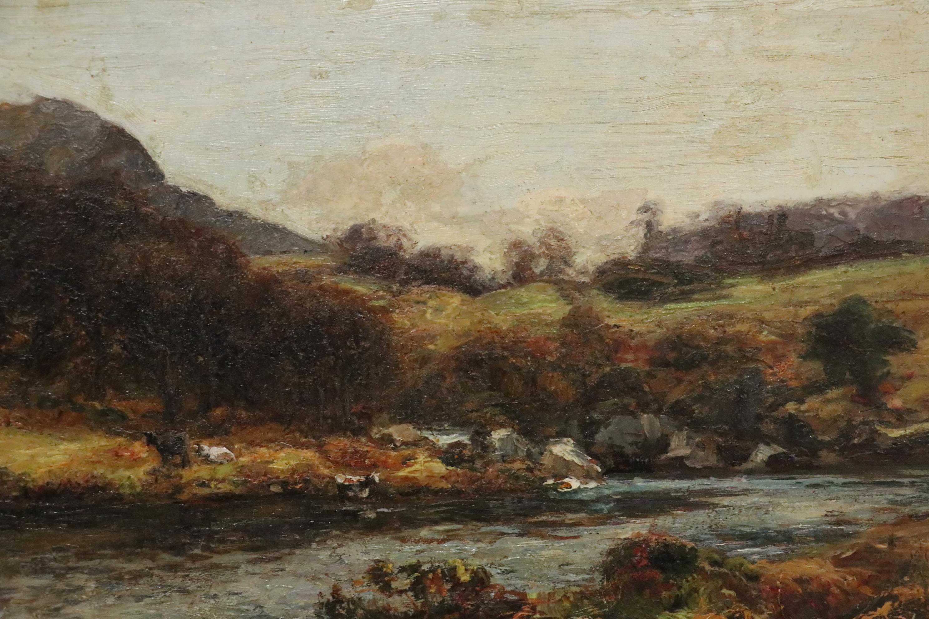 Richard Gay Somerset Landscape Oil Painting, Late 19th Century