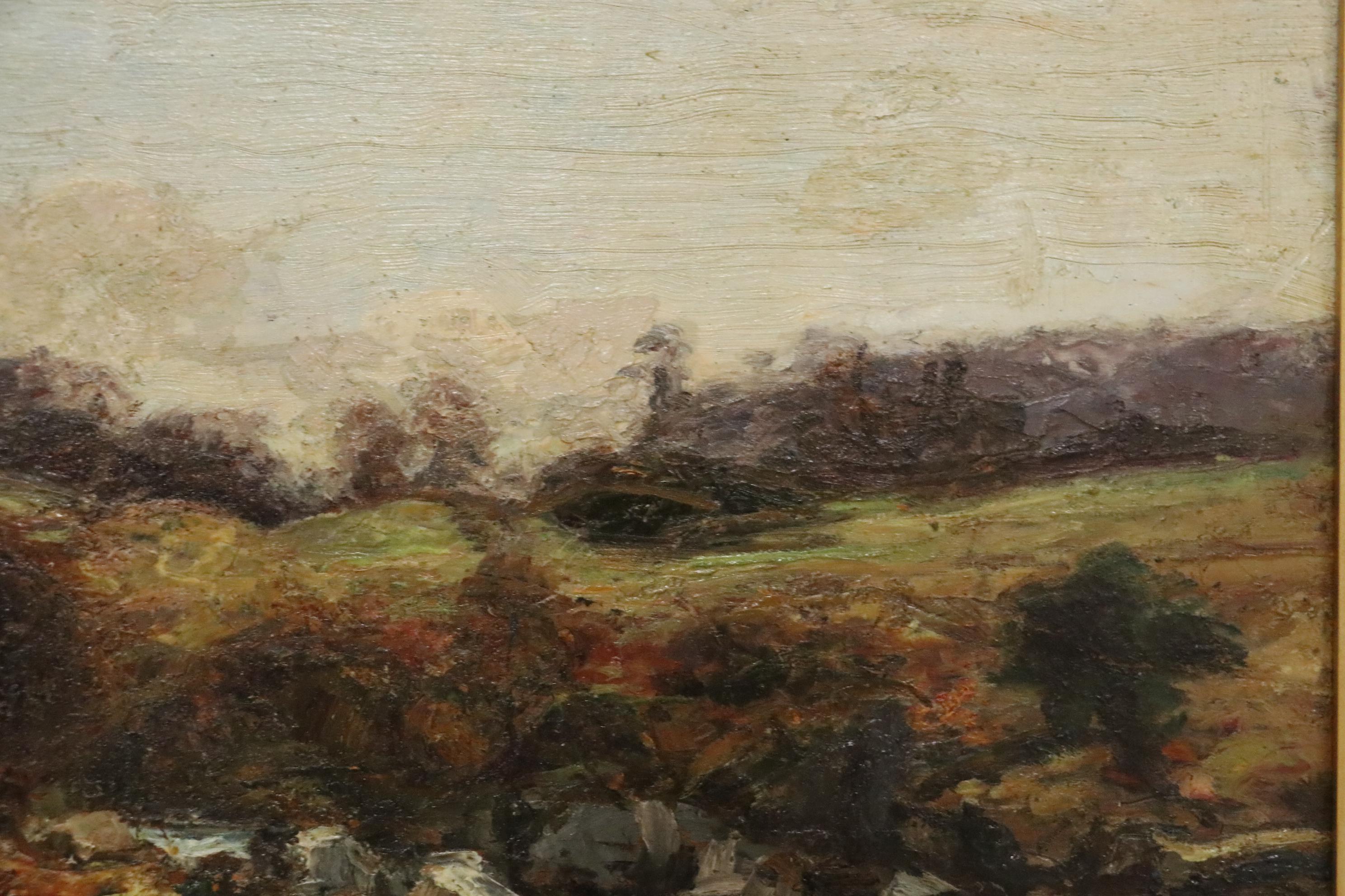 Richard Gay Somerset Landscape Oil Painting, Late 19th Century