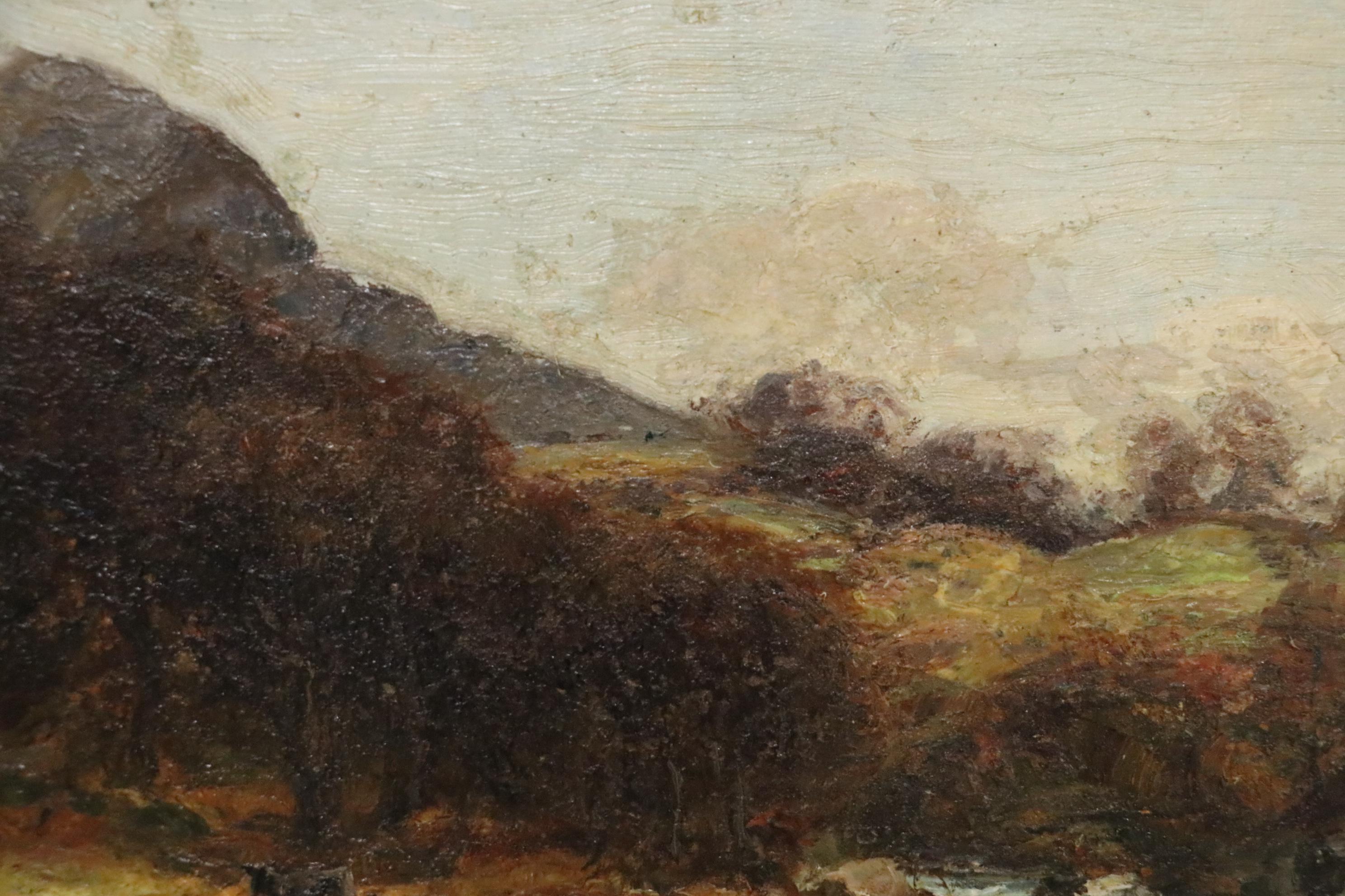 Richard Gay Somerset Landscape Oil Painting, Late 19th Century