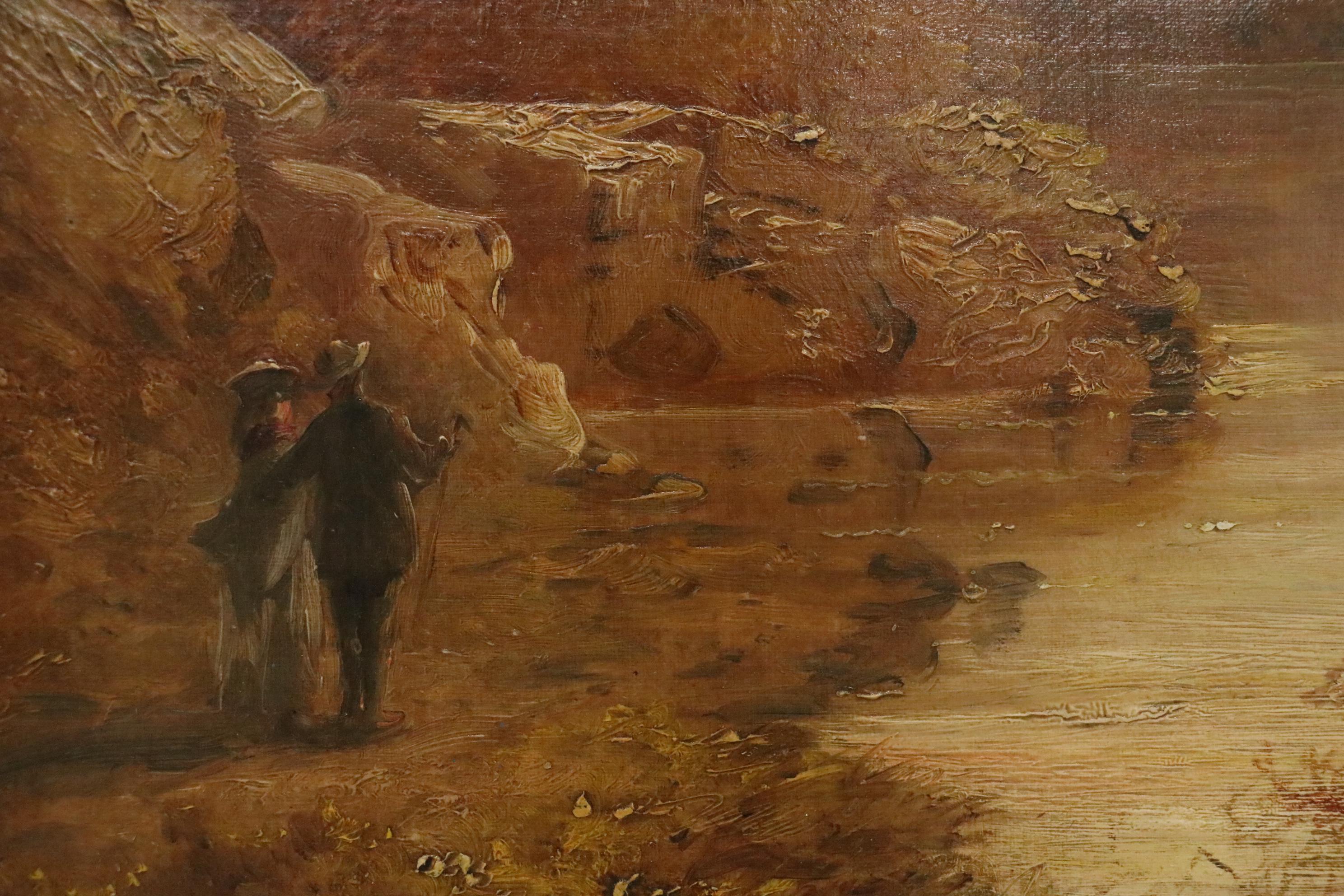 Landscape Oil Painting Attributed to John Joseph Barker