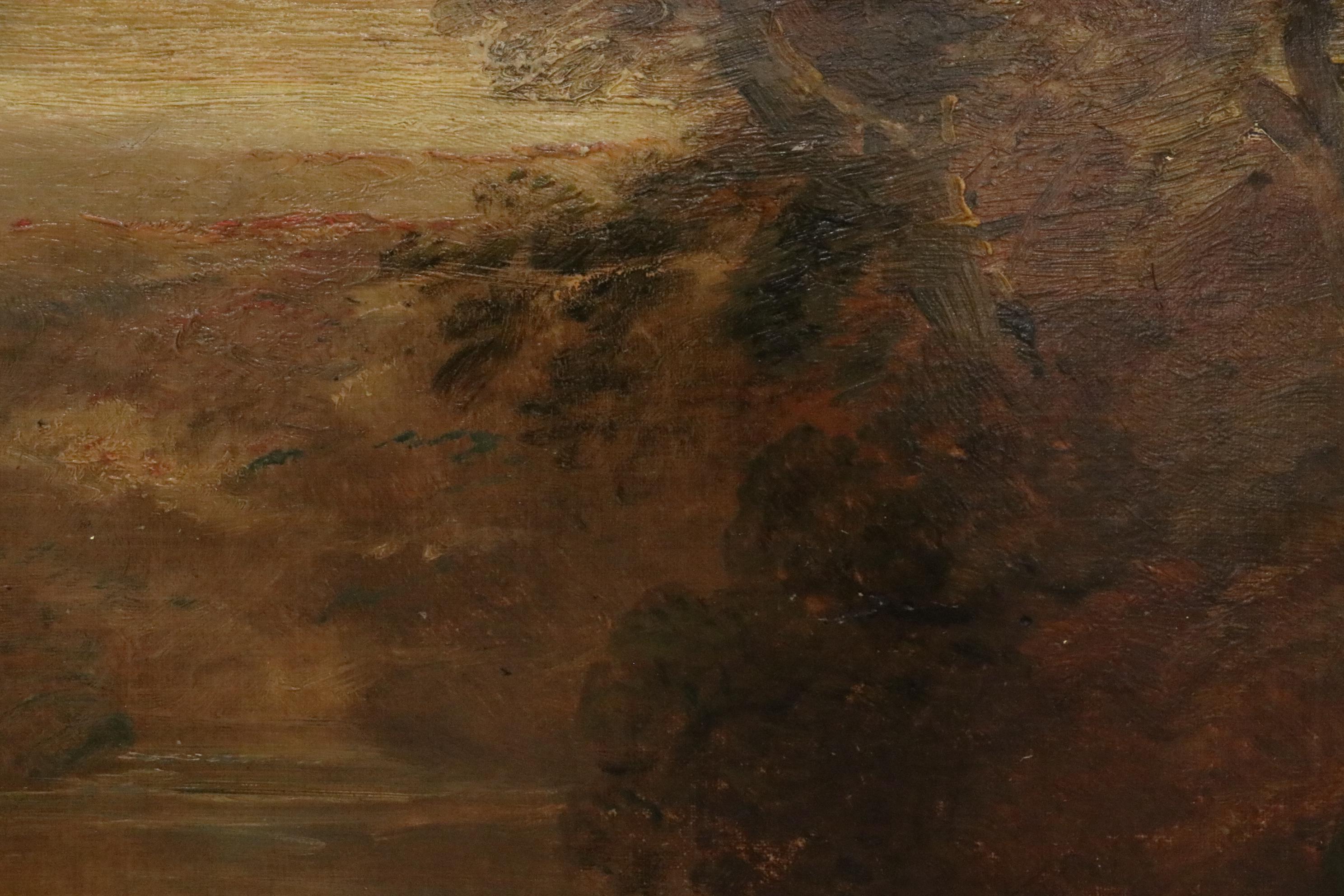 Landscape Oil Painting Attributed to John Joseph Barker