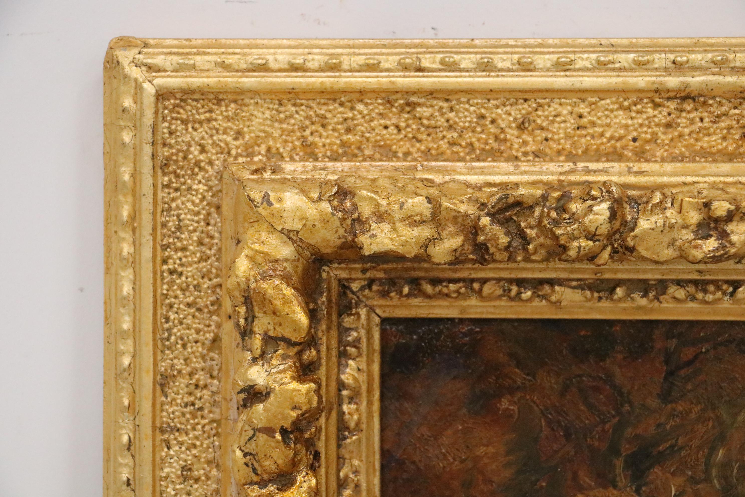 Landscape Oil Painting Attributed to John Joseph Barker