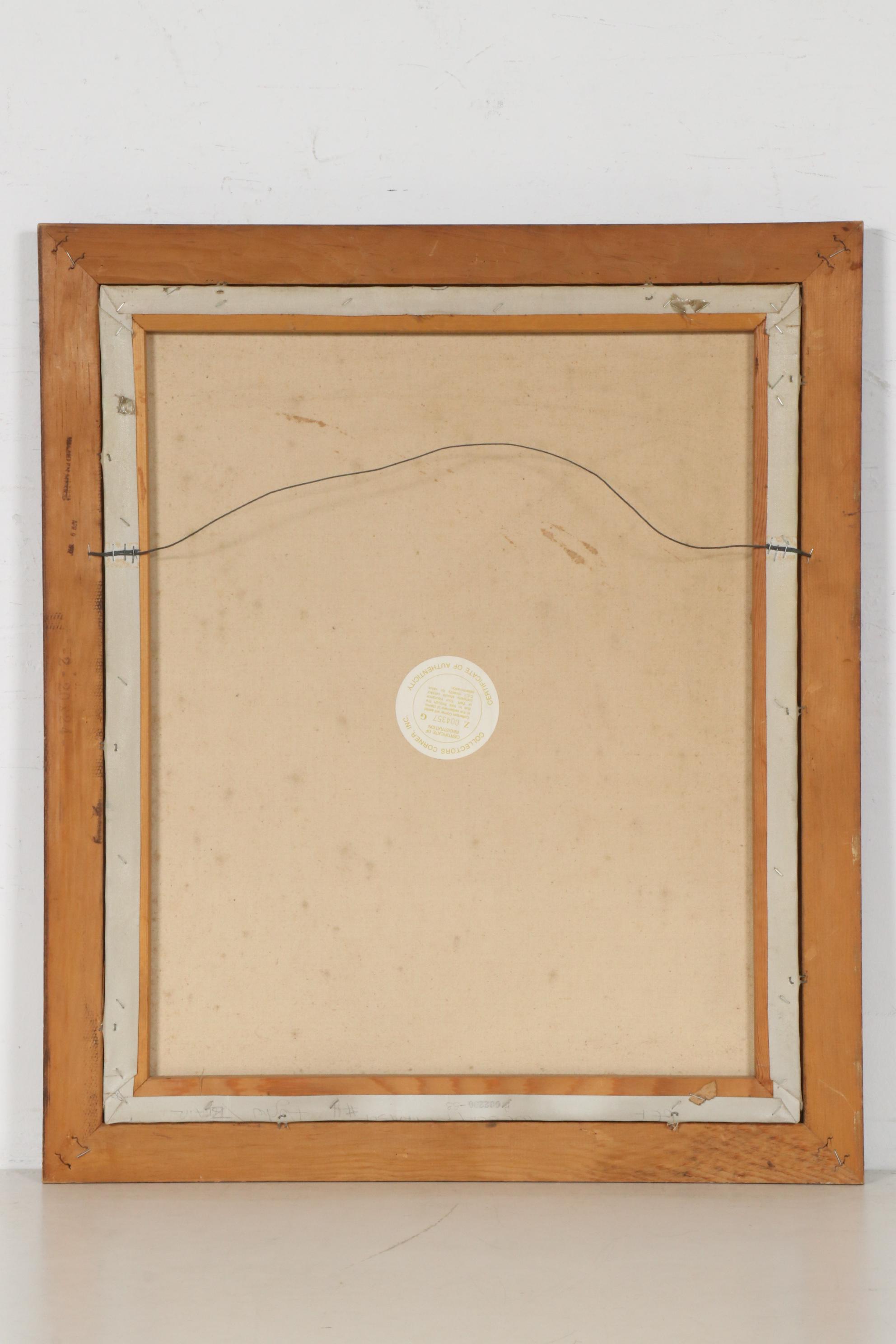 Kenneth Suess Oil Painting of a Boy and Sea Captain